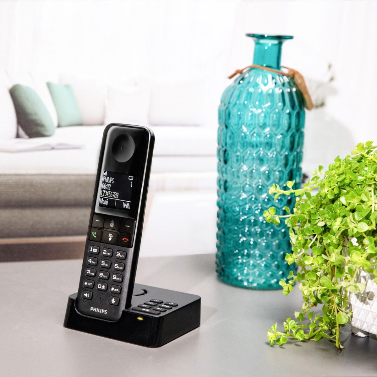 Philips Philips Telefon D4751B/01, Kabellos Schnurloses DECT-Telefon