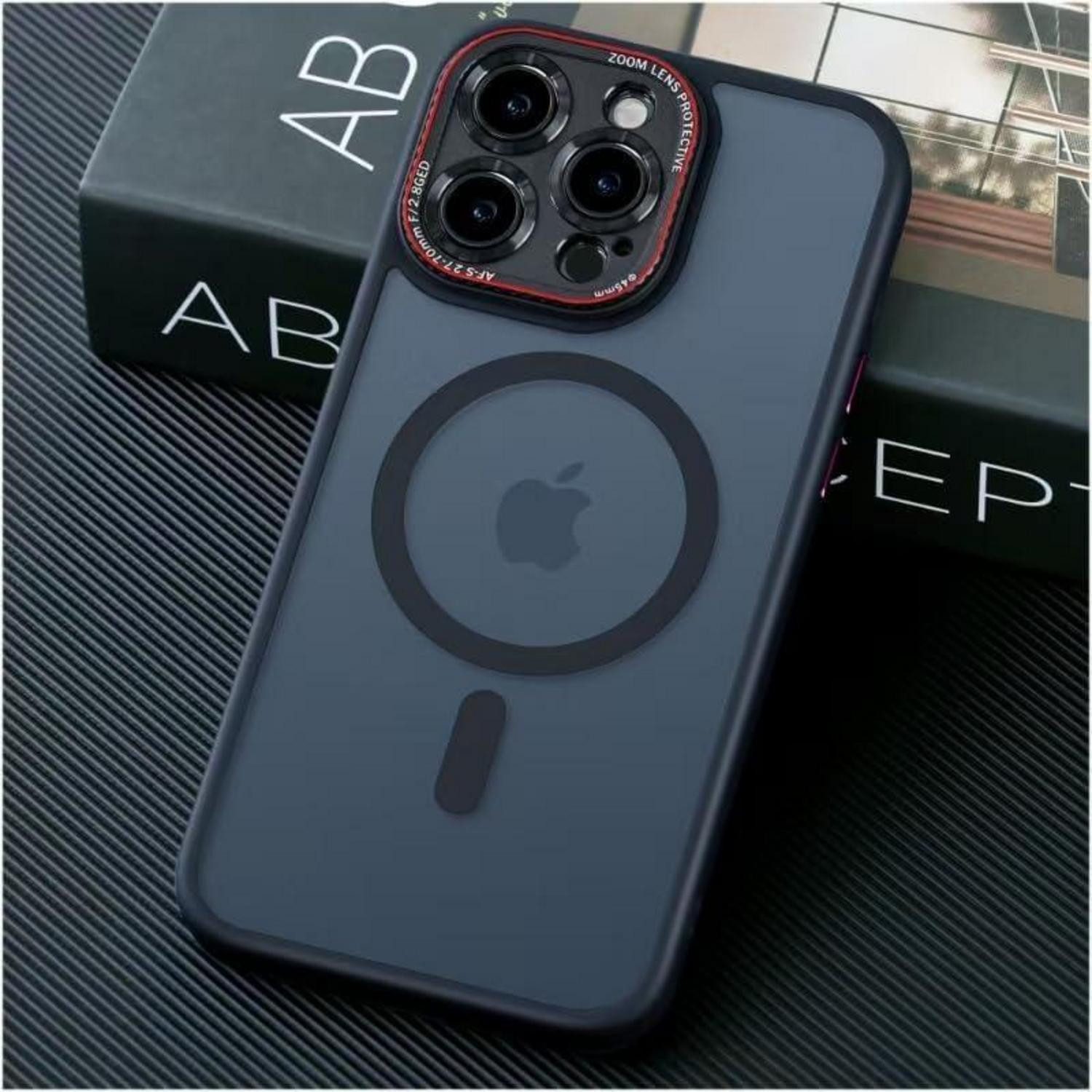 LuxusKollektion Smartphone-Hülle iPhone 16 Pro Max Hülle für Magsafe [Militärschutz] Matt Stoßfest