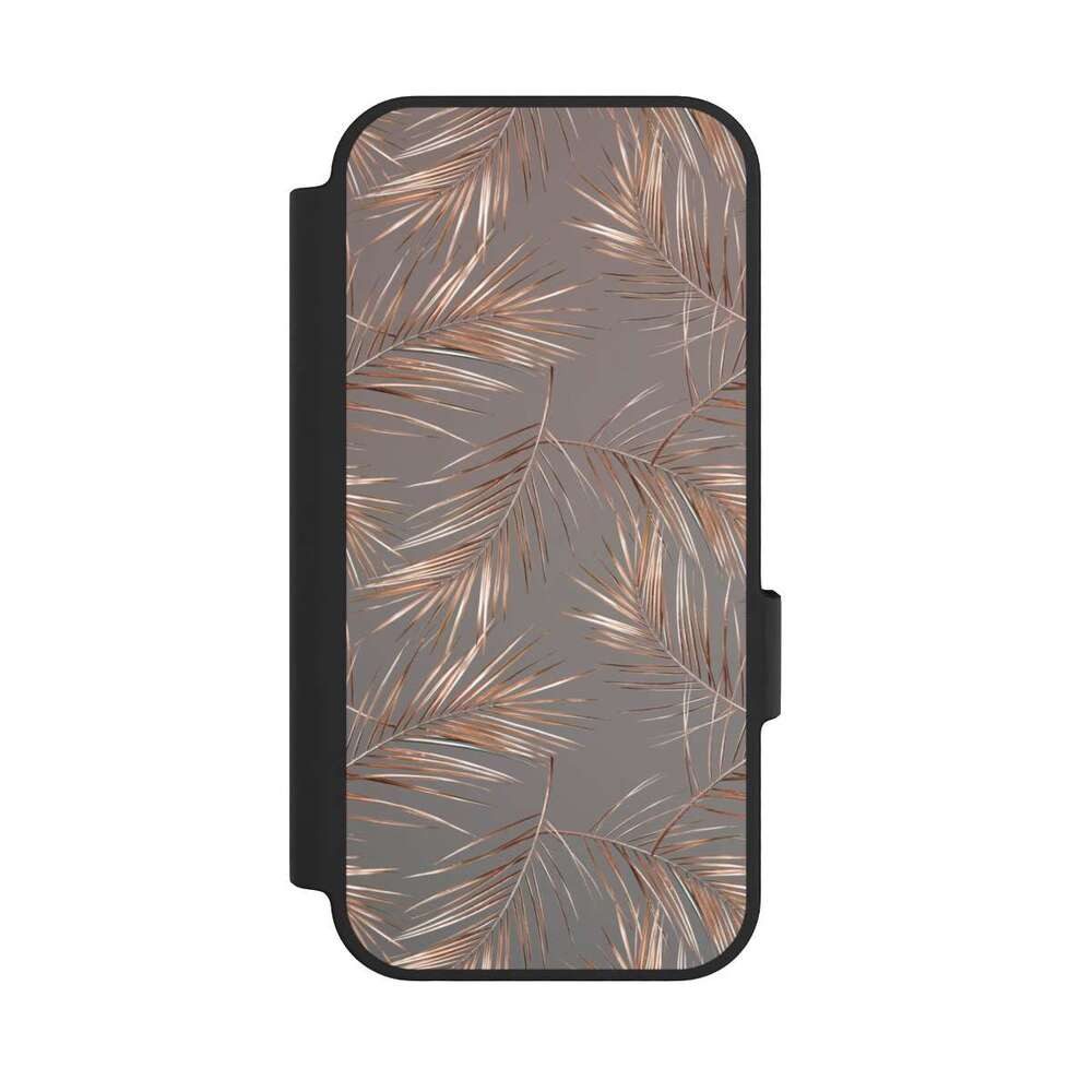 NIVOCASE Handyhülle Gold & Kupfer Muster Palme Palmneedles, Google Pixel 10 Pro Klapphülle Handyhülle aus Kunst Leder