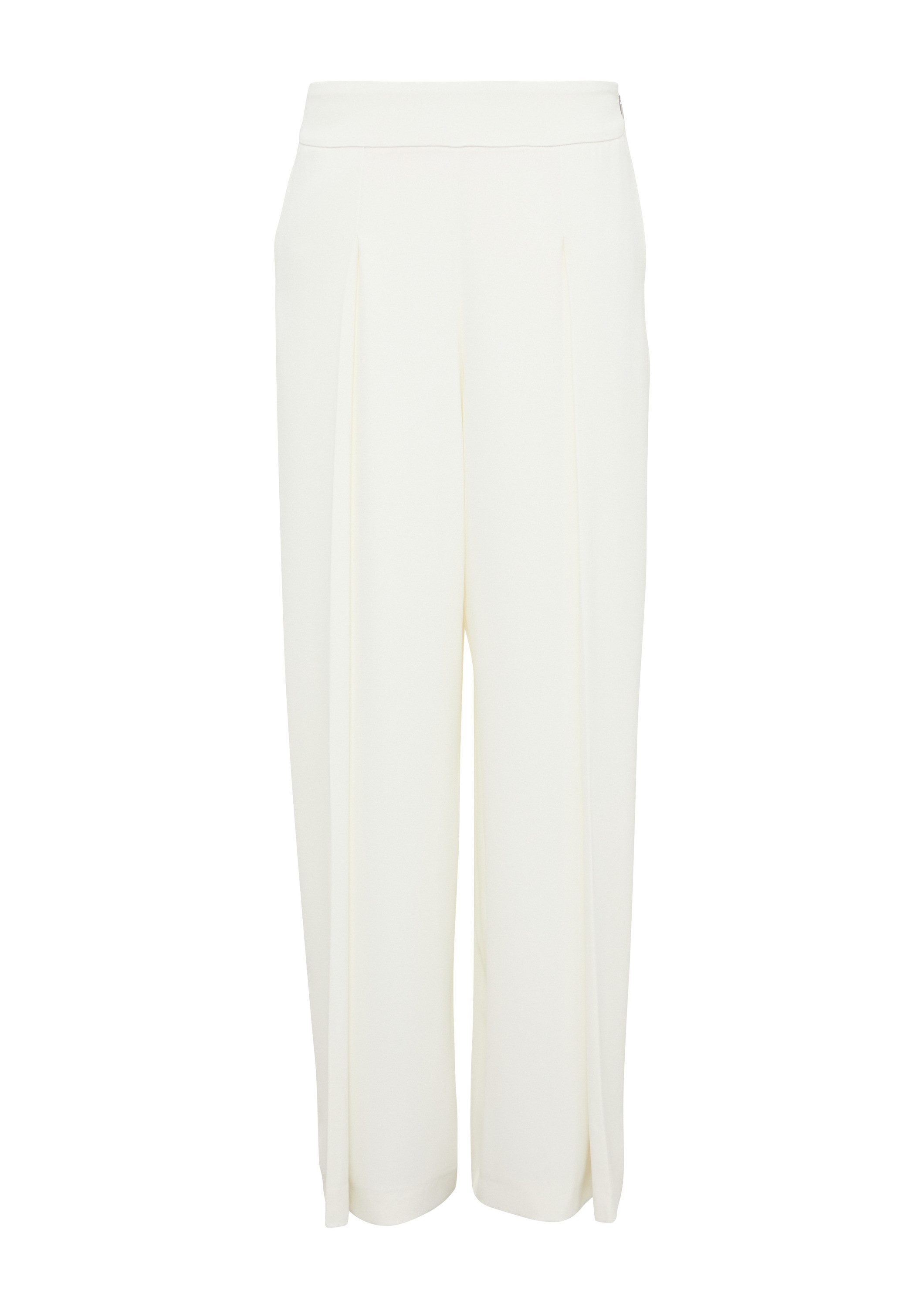 comma Chinos Hose Fließende Marlenehose mit tiefen Falten günstig online kaufen