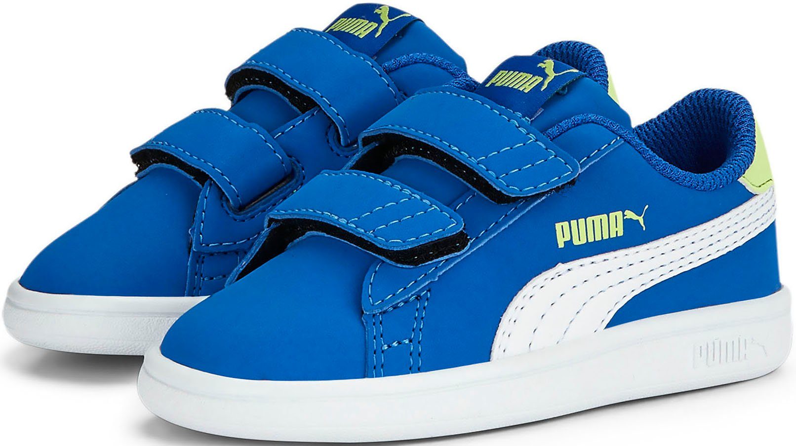 V mit blau Smash Inf v2 Buck Sneaker Klettverschluss PUMA Puma
