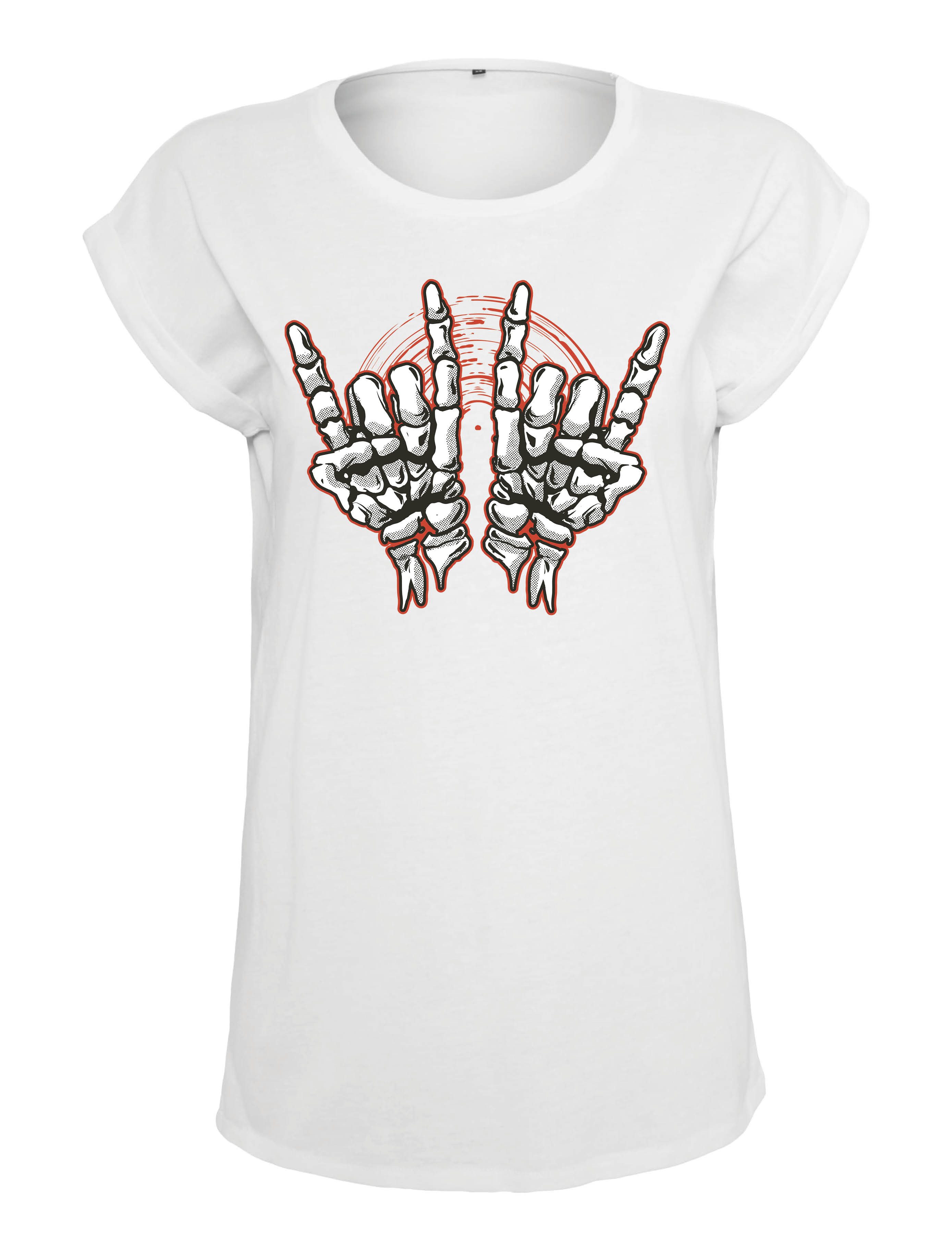 Youth Designz Print-Shirt "Skelett Hand Rock" günstig online kaufen