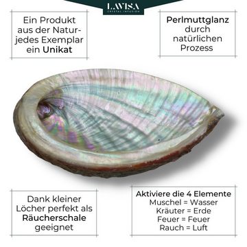 LAVISA Räucherkegel Weißer Salbei Premium, Abalone Muschel, Palo Santo, Salbei Räucher Smudge Abalone White Sage