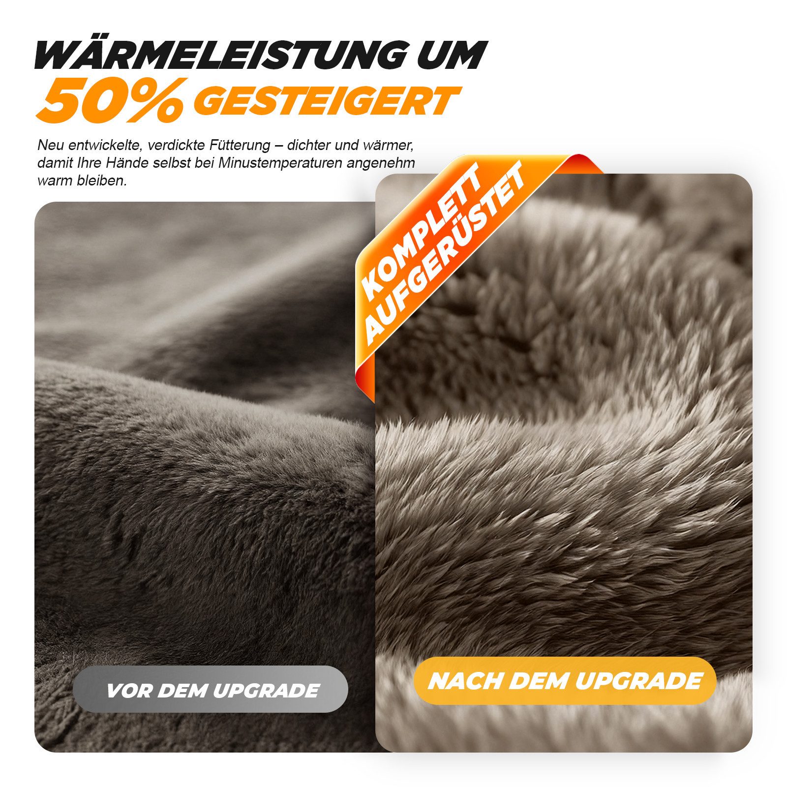 TANSTC Thermohandschuhe Fahrradhandschuhe Kinder Warme Handschuhe Softshell Winterhandschuhe (Set) Touchscreen,rutschfeste,reflektierende,wärme,leicht,winddicht – Bild 3 von 5
