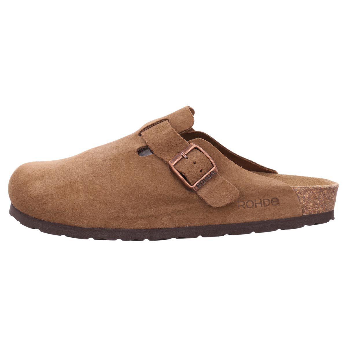 Rohde Grado Clog (1-tlg) Clogs - Robust aus Veloursleder, Atmungsaktives Leder-Fußbett