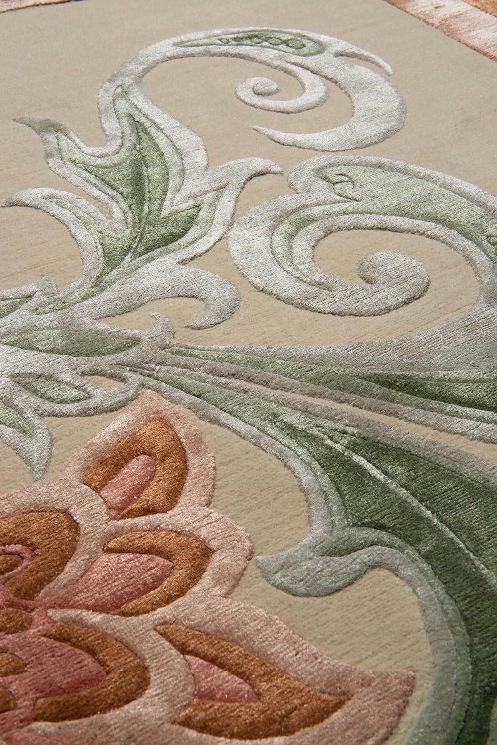 Ready Rugs Seidenteppich Luxuriöse Seidenteppich-Kollektion Beige