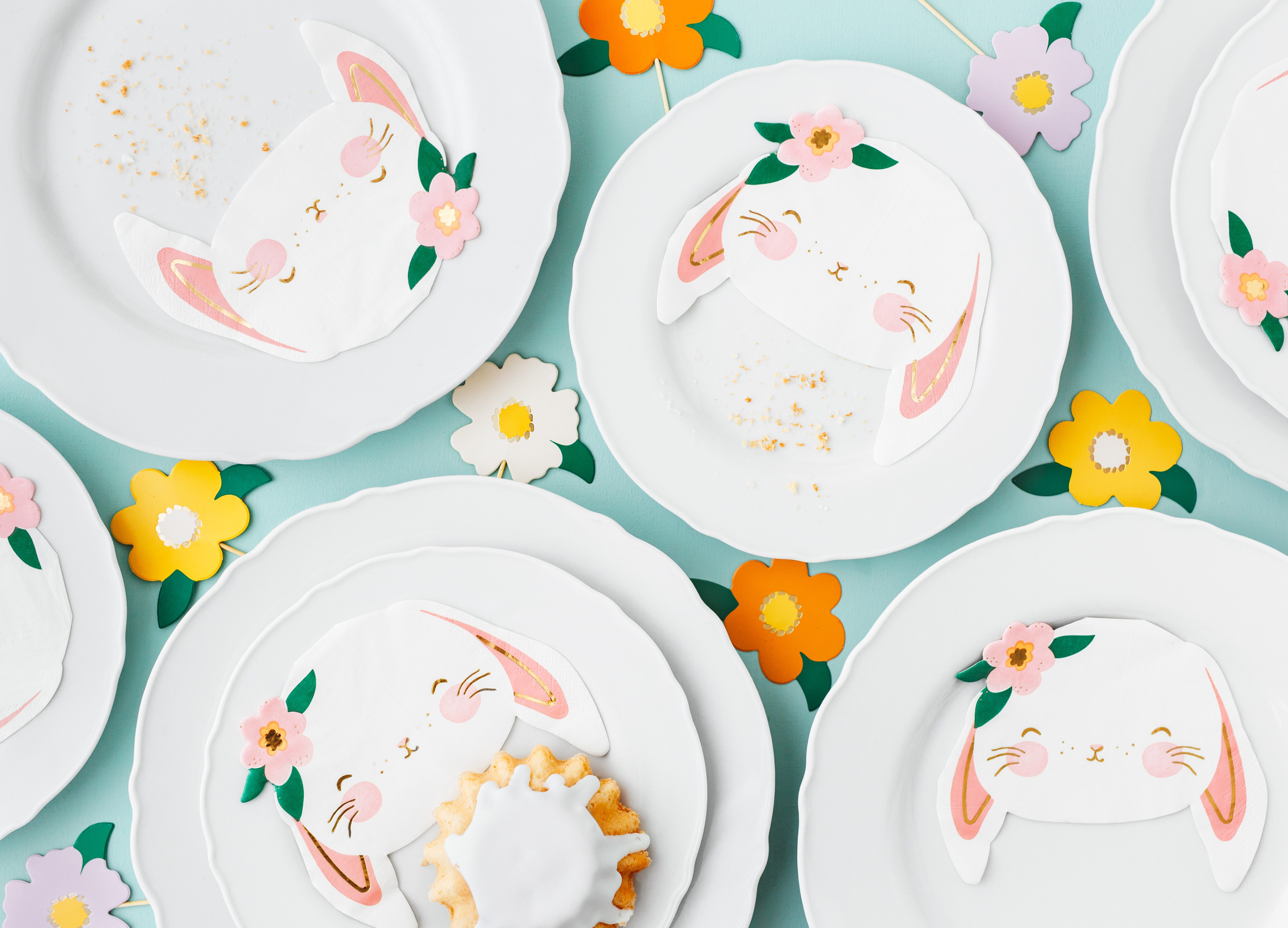 partydeco Papierserviette Servietten 'Hase' 20Stk./14x12cm