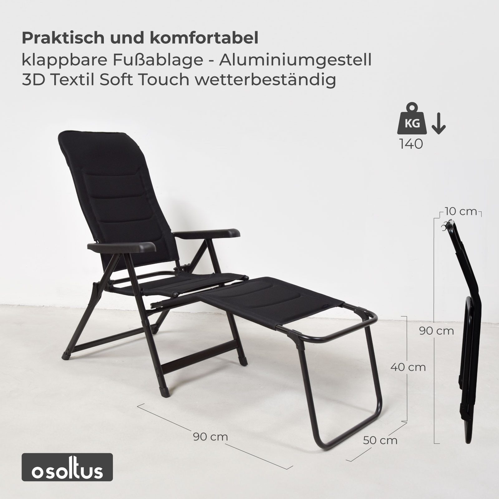 osoltus Campingstuhl osoltus Fußablage Fußhocker für günstig online kaufen