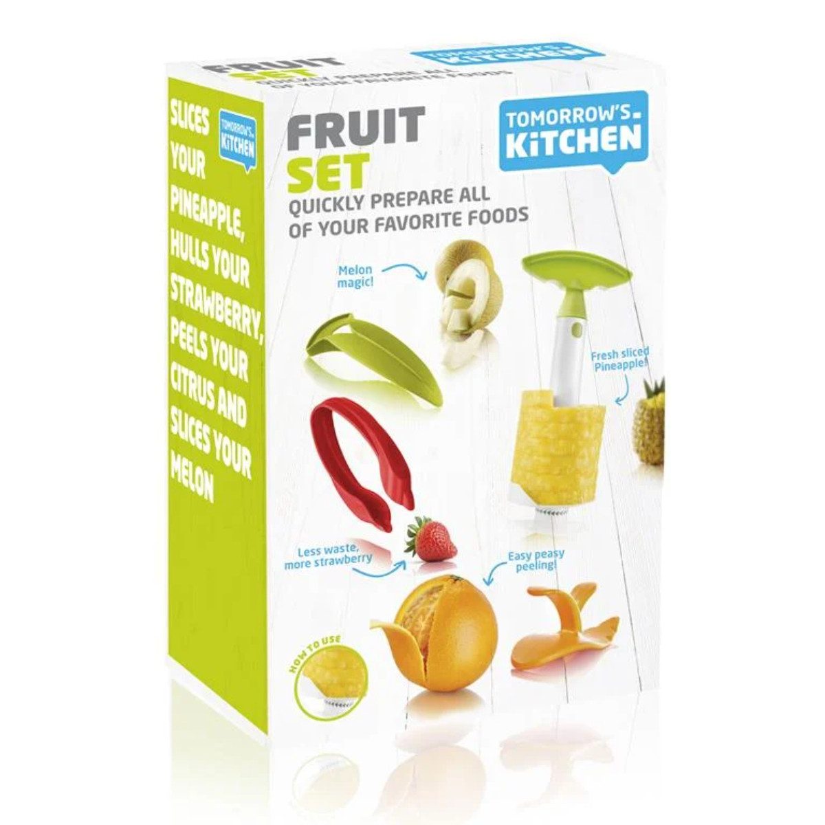 COFI 1453 Servierzange Tomorrow's Kitchen Fruit Set Küchenhelfer für Obst Salate & Snacks