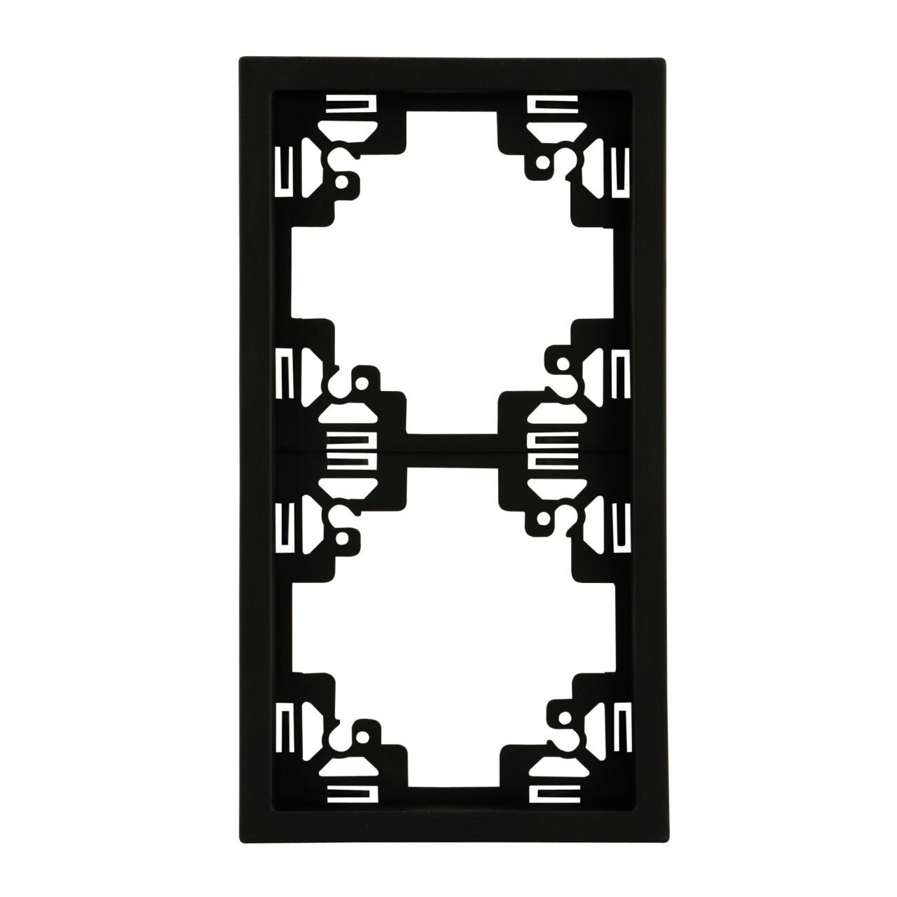 UNITEC Lichtschalter Unitec Abdeckrahmen 2-fach anthrazit, Serie Sao