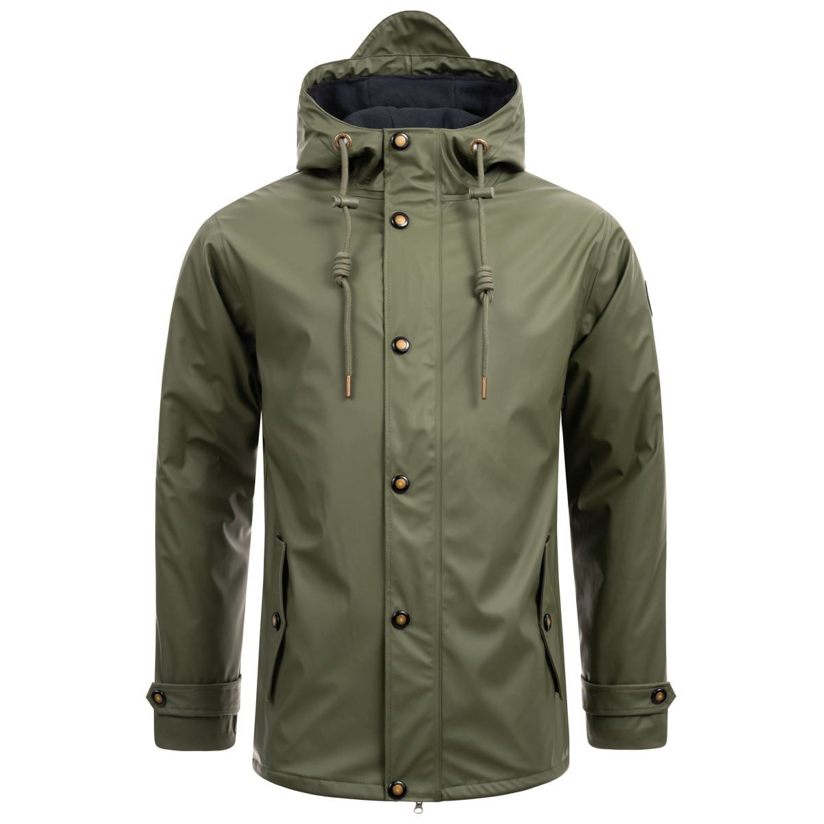 Funktionsjacke Ankerglut Reise Herren Friesennerz Regenjacke Fleecefutter