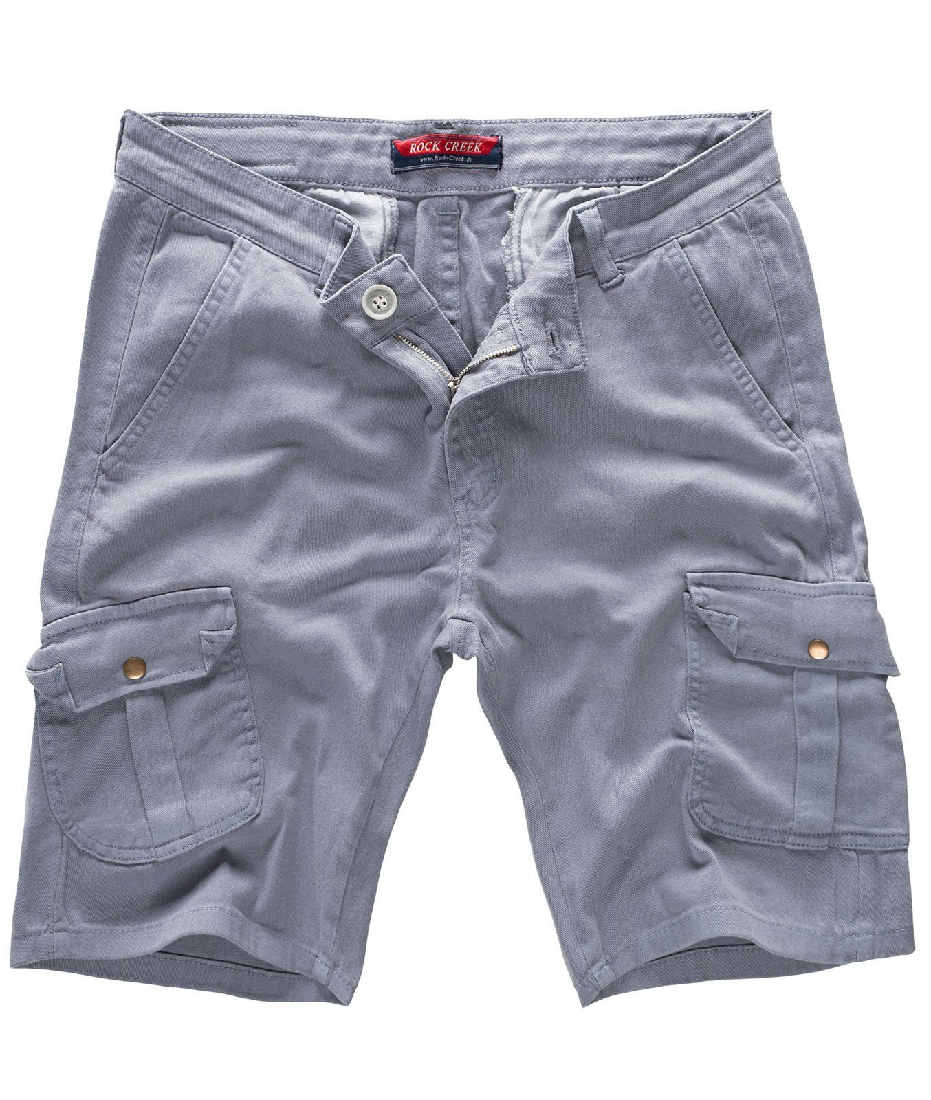 Rock Herren Cargoshorts Bermuda Grau Cargoshorts Creek RC-2203