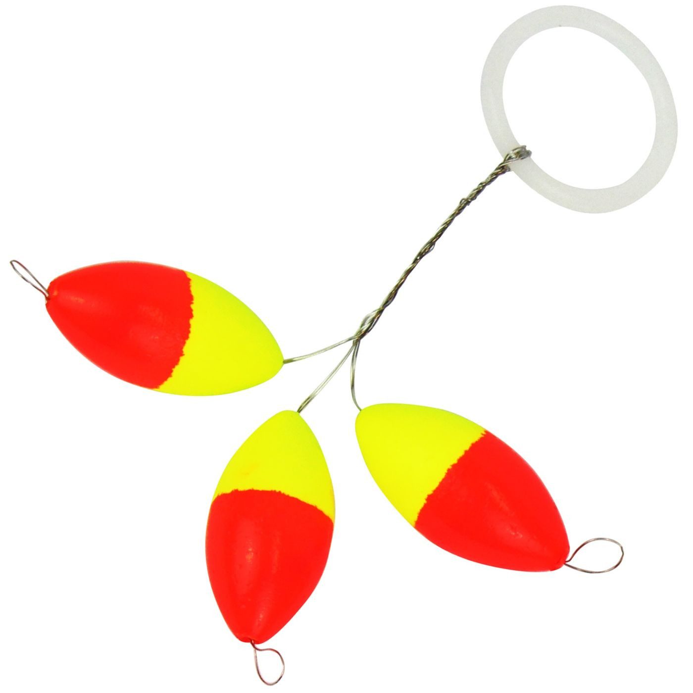 Fishing Tackle Max Forellenpose FTM Trout Piloten oval orange/gelb - 3 Pilotposen