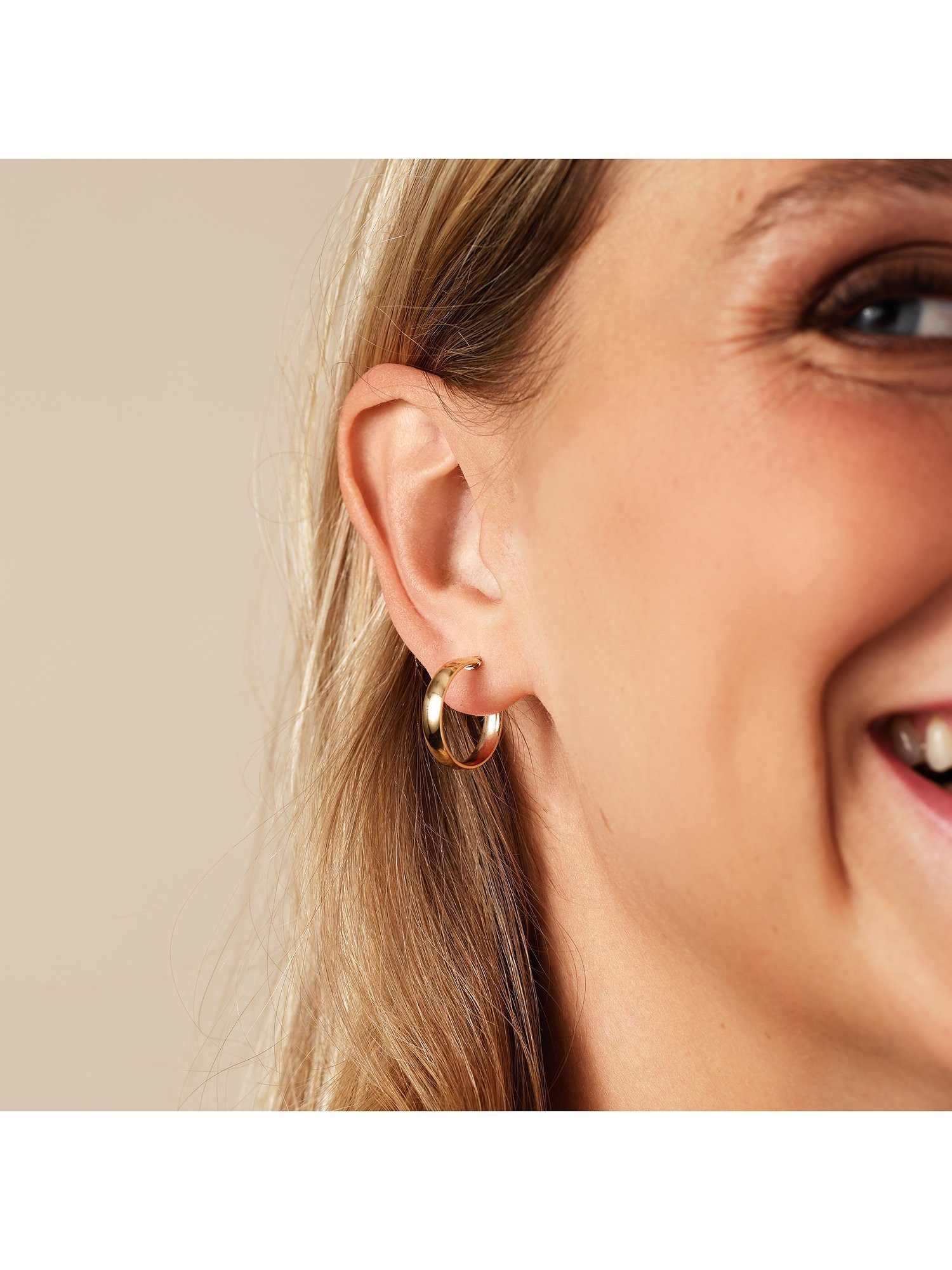 CHRIST Paar Creolen CHRIST Damen-Creolen 585er Gelbgold (Paar)