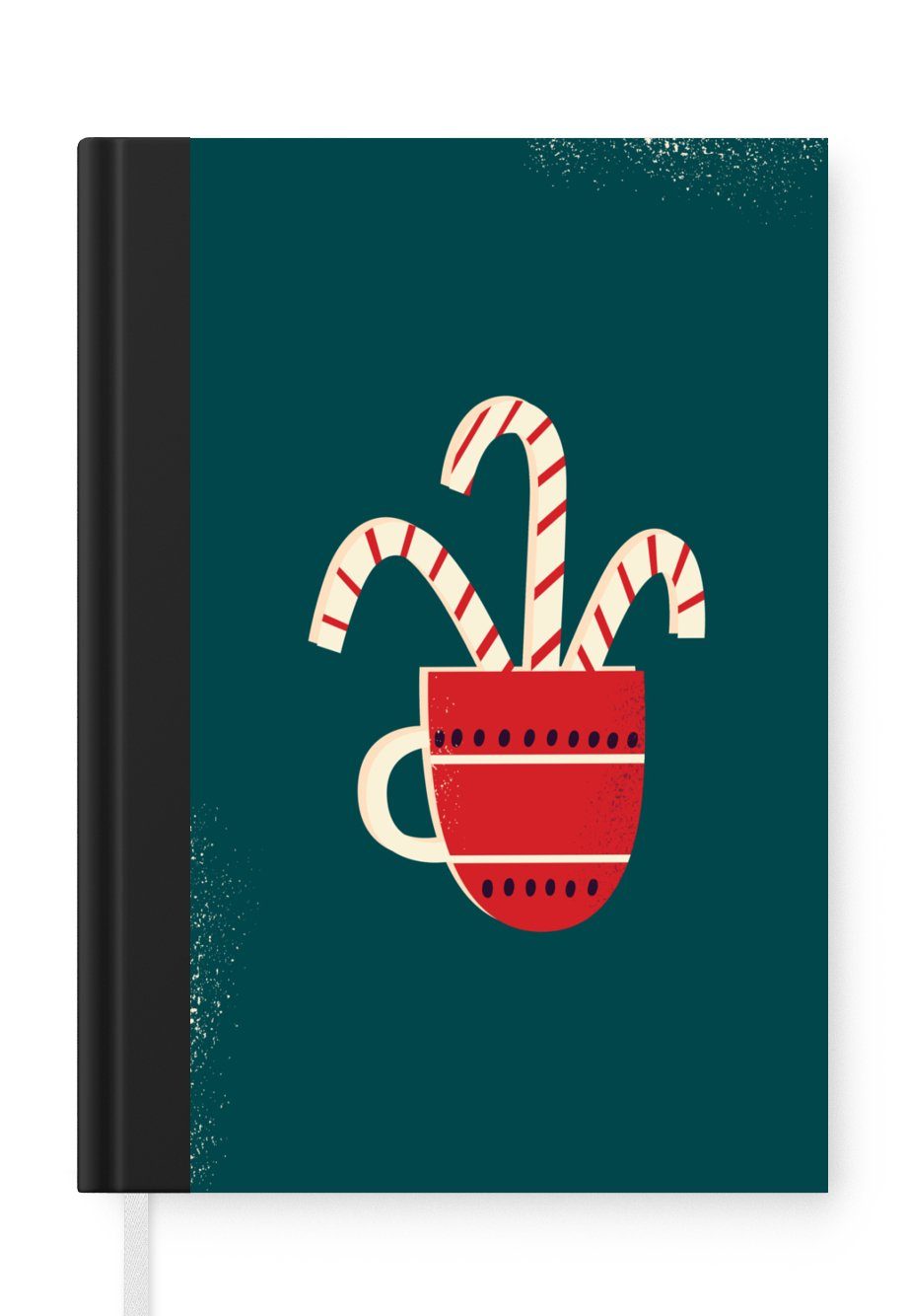 MuchoWow Notizbuch Weihnachtsschmuck - Weihnachten - Tasse, Journal, Merkzettel, Tagebuch, Notizheft, A5, 98 Seiten, Haushaltsbuch