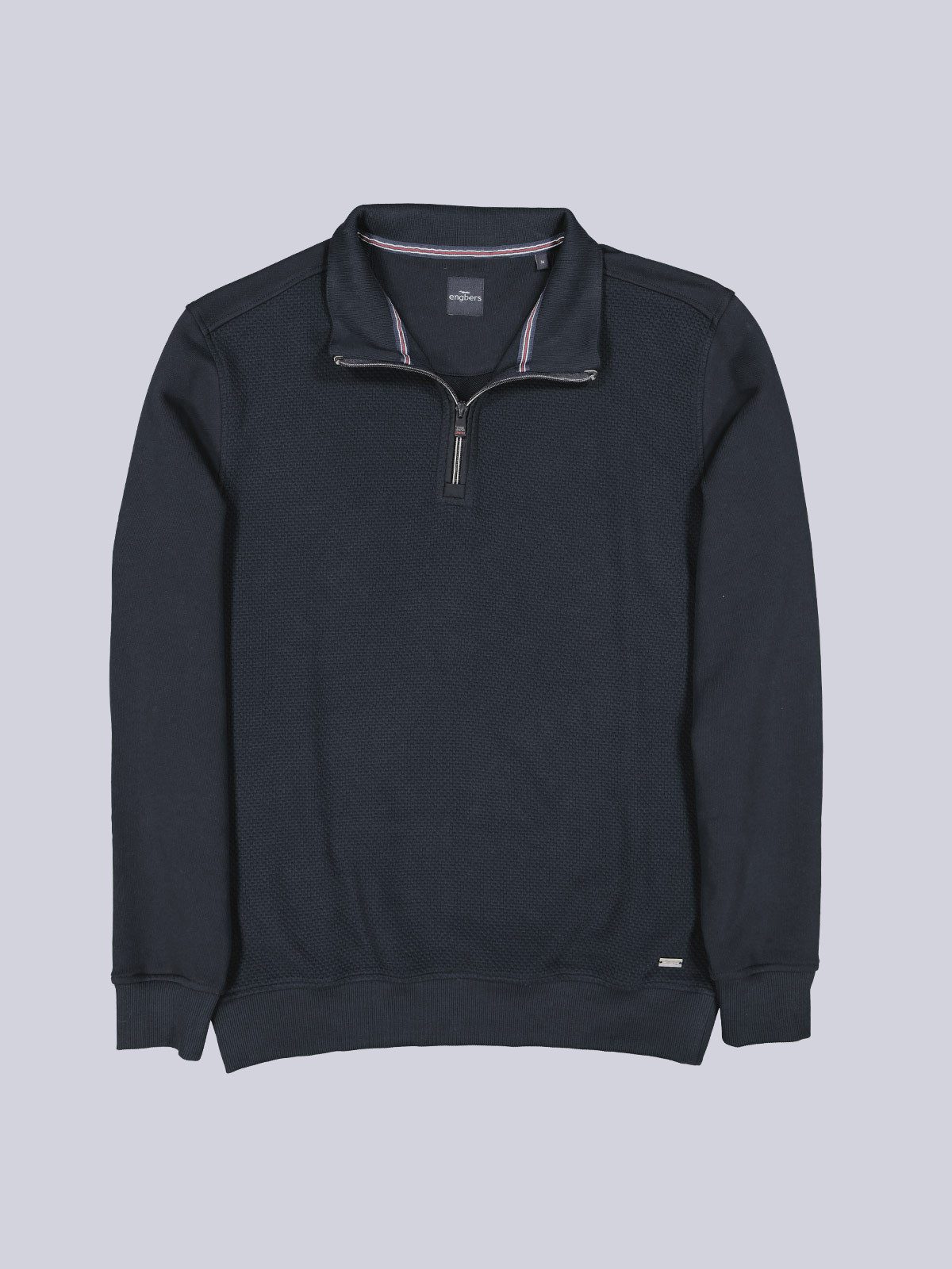 Engbers Sweatshirt Herren Sweatshirt Stehbund, Saphirblau