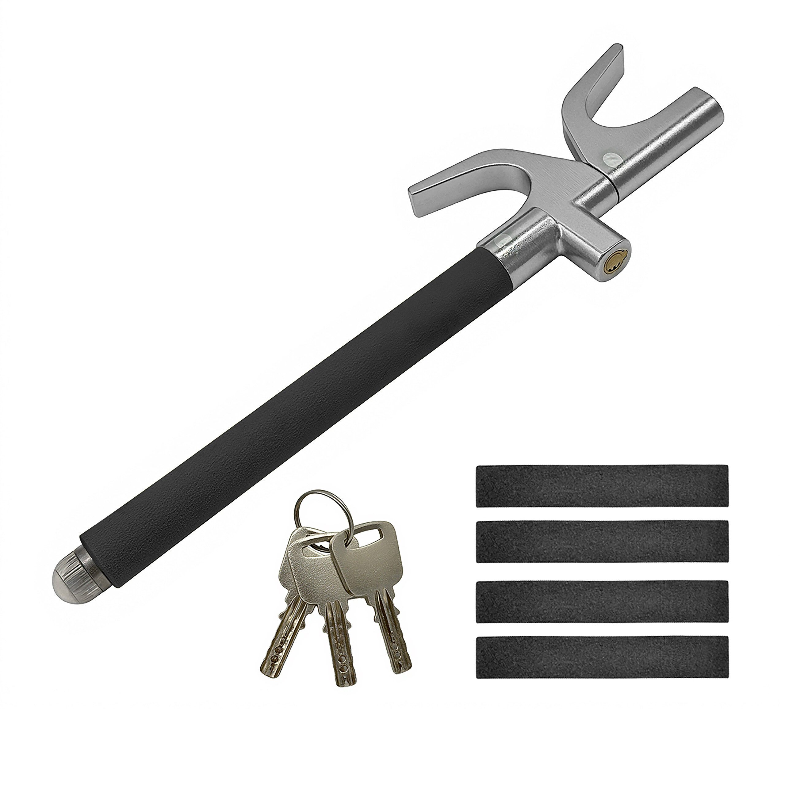 relaxdays Lenkradschloss Lenkradkralle für das Auto (1-tlg), schwarz