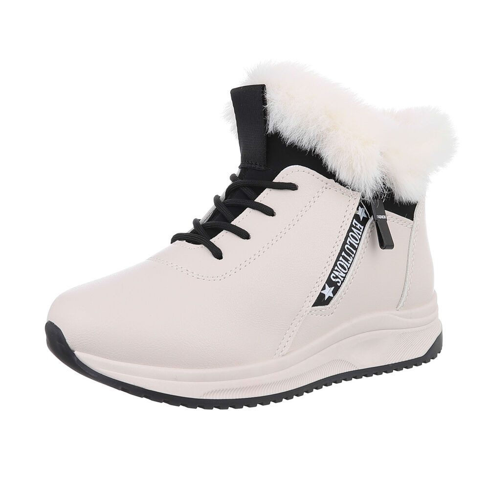 Ital-Design Damen Snowboots Freizeit Snowboots (87214547) Flach Plateaustie günstig online kaufen