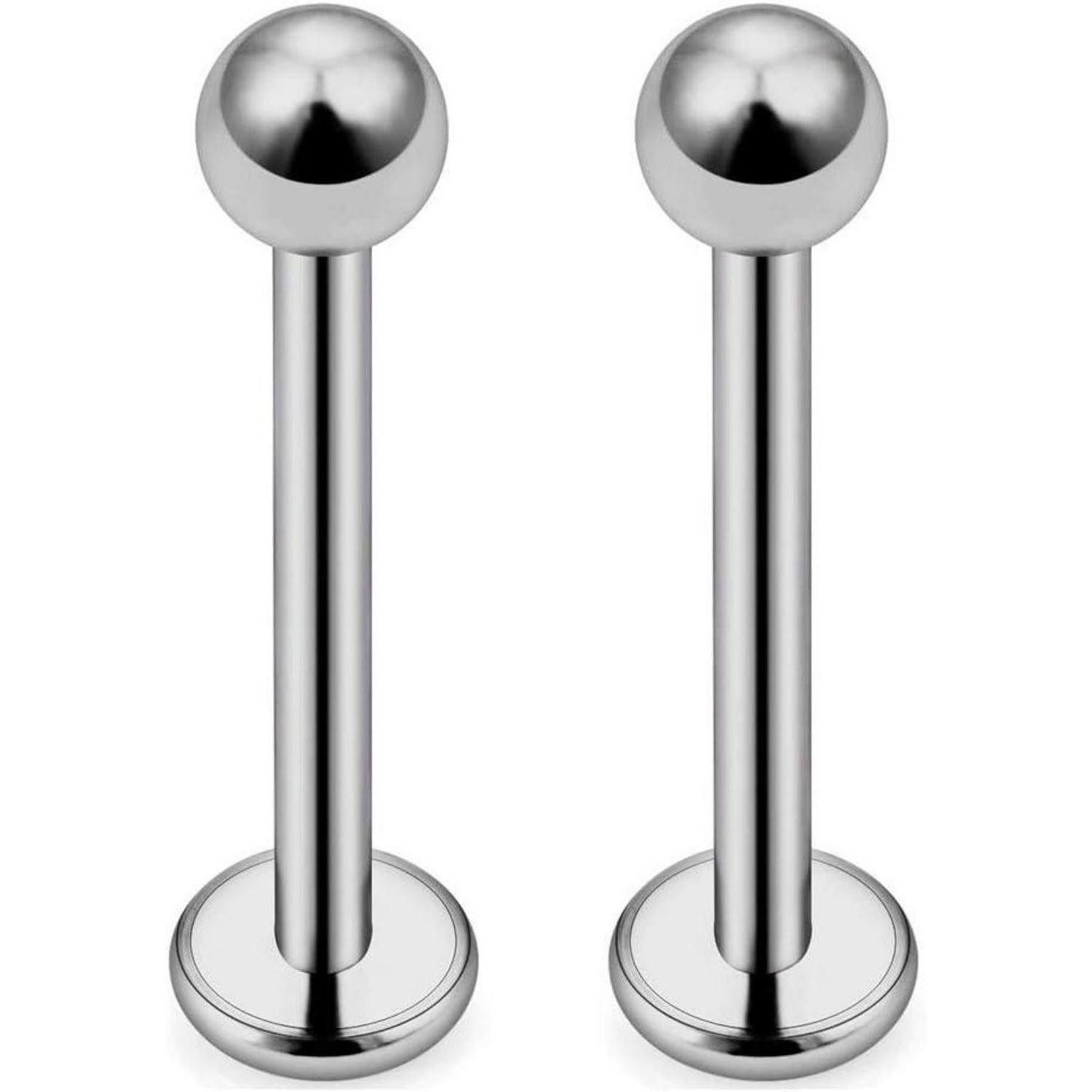 CIZME Augenbrauenpiercing Titan Lippenpiercing Labret Stecker 16G 18G Piercing Lippe