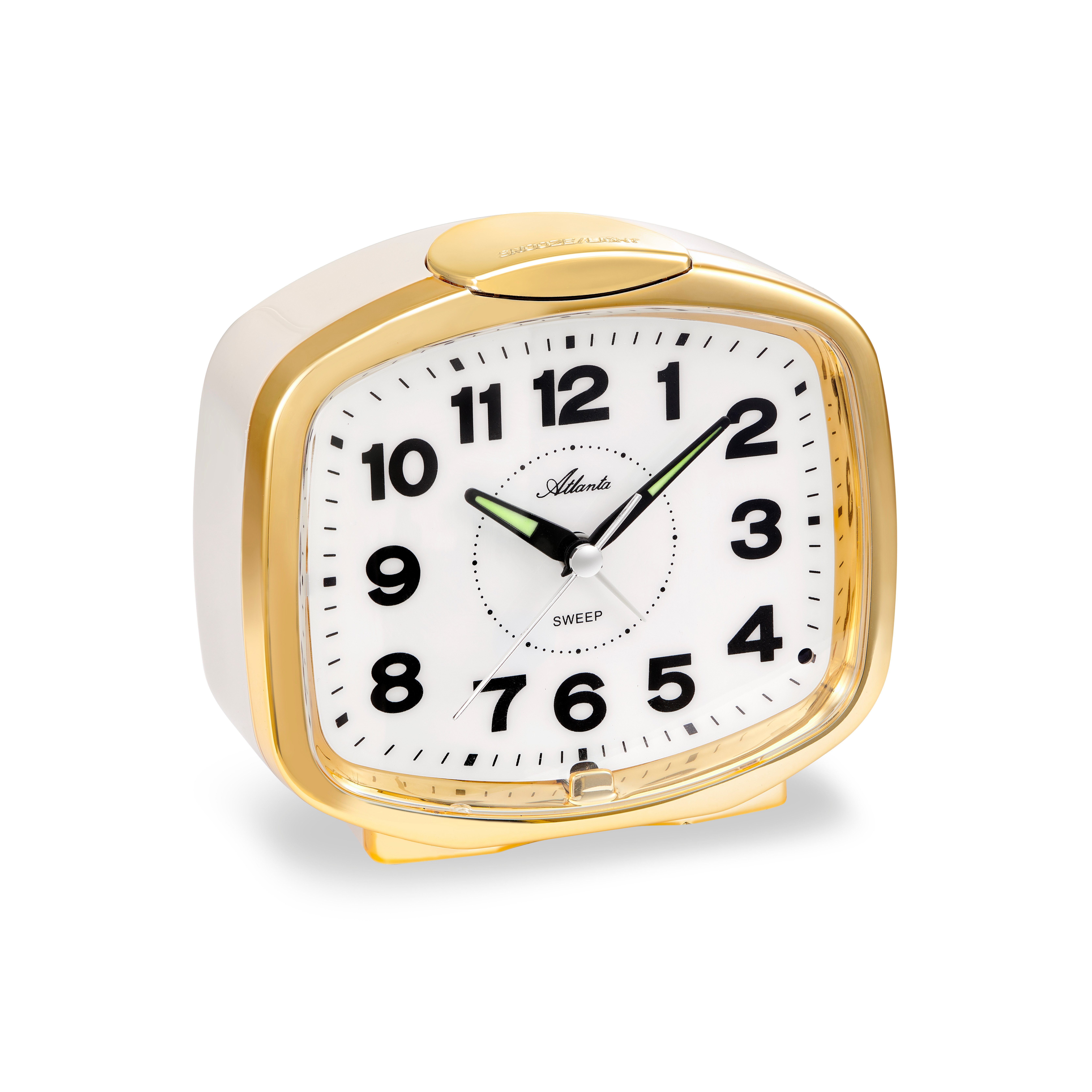 Atlanta Quarzwecker Wecker Atlanta 2155 mit Glockensignal, Lichtsensor, Repetition, Licht automatische Zifferblattbeleuchtung bei Nacht