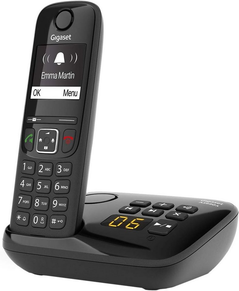 Gigaset AS690A - Schnurloses DECT-Telefon mit Anrufbeantworter Schnurloses  DECT-Telefon