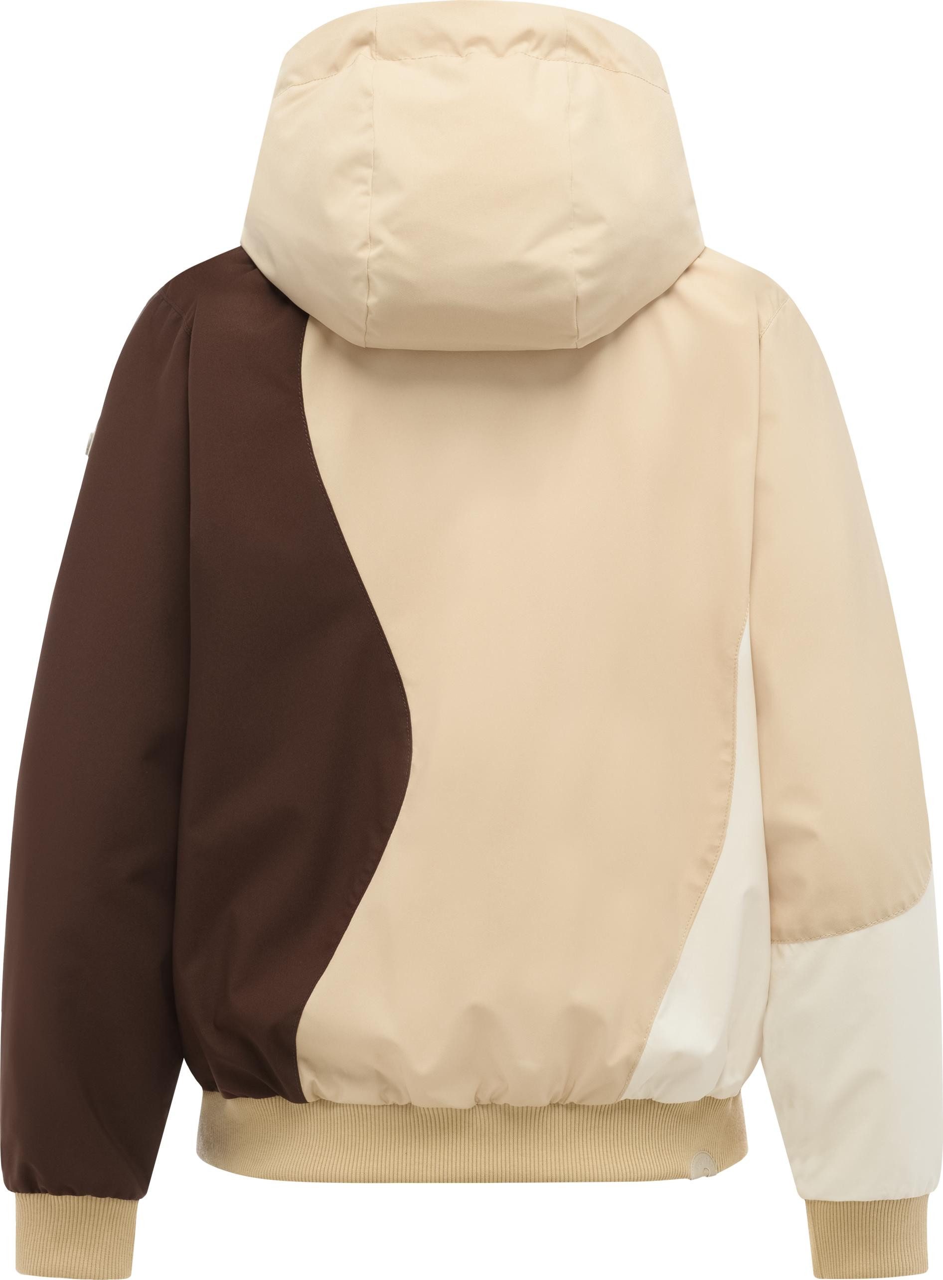 Ragwear Bomberjacke Oggie Block Damen Funktionsjacke mit Kapuze