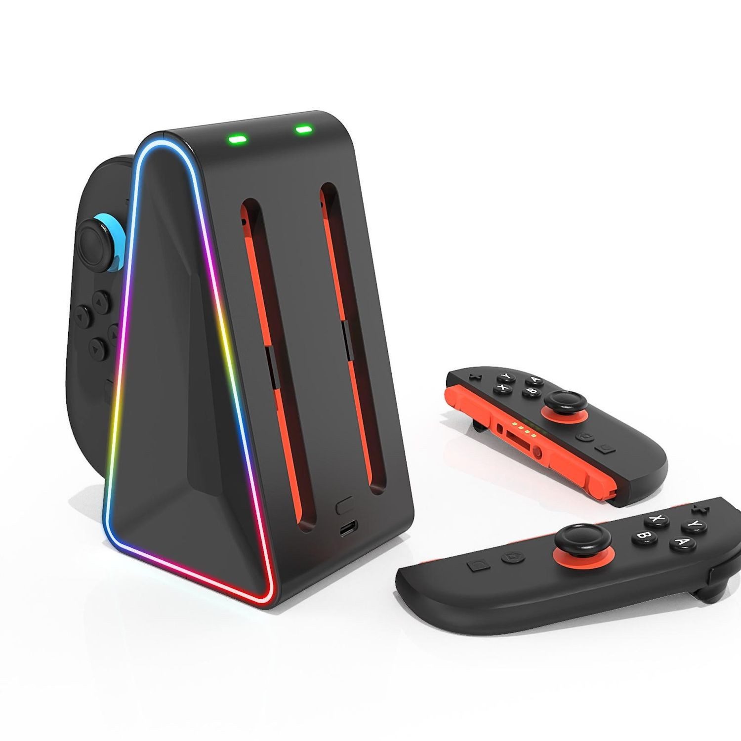 Wigento Für Nintendo Switch 2 Controller Ladestation Aufbewahrungsstation Stromadapter