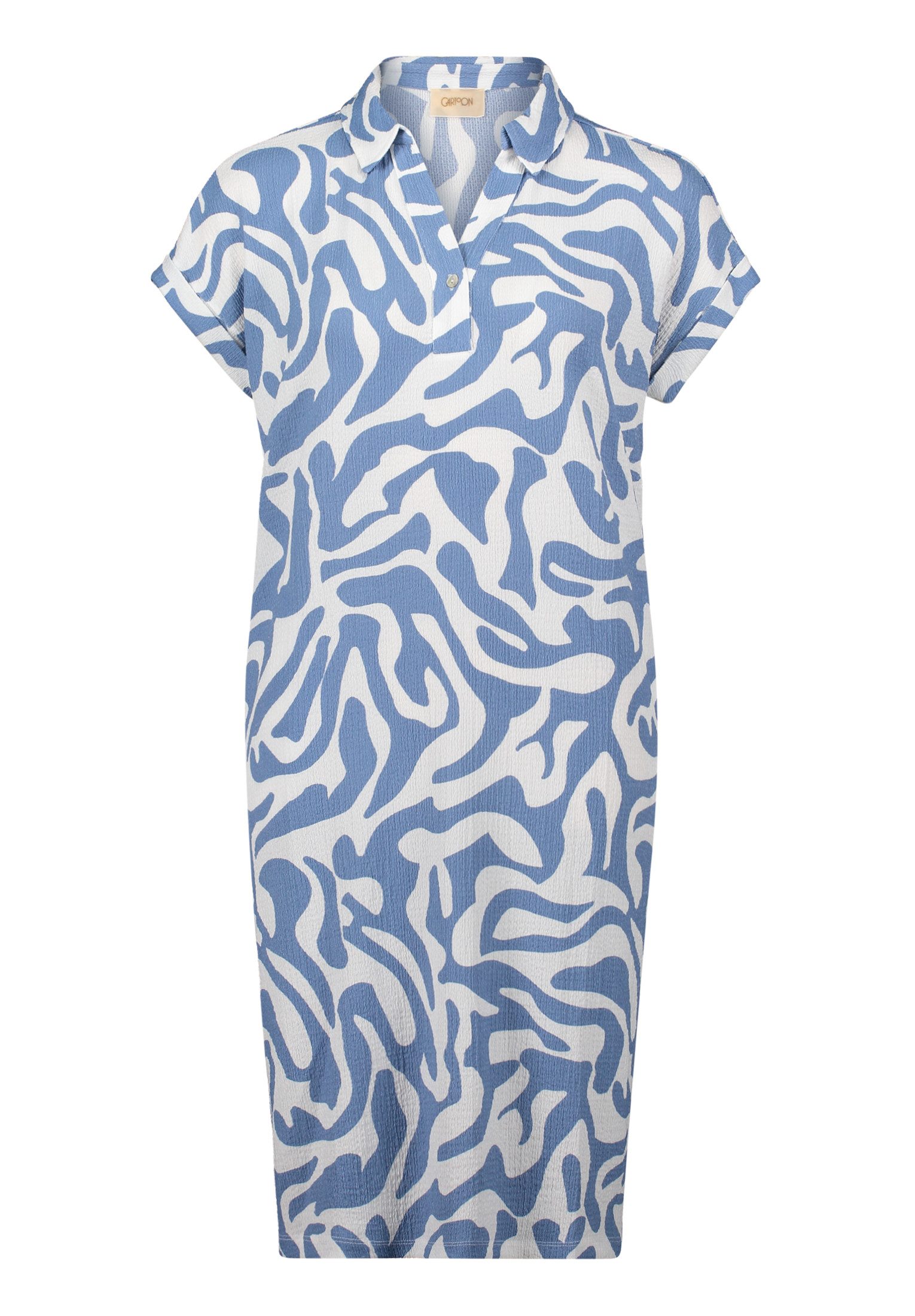 Cartoon Druckkleid Cartoon Casual-Kleid mit überschnittenen günstig online kaufen