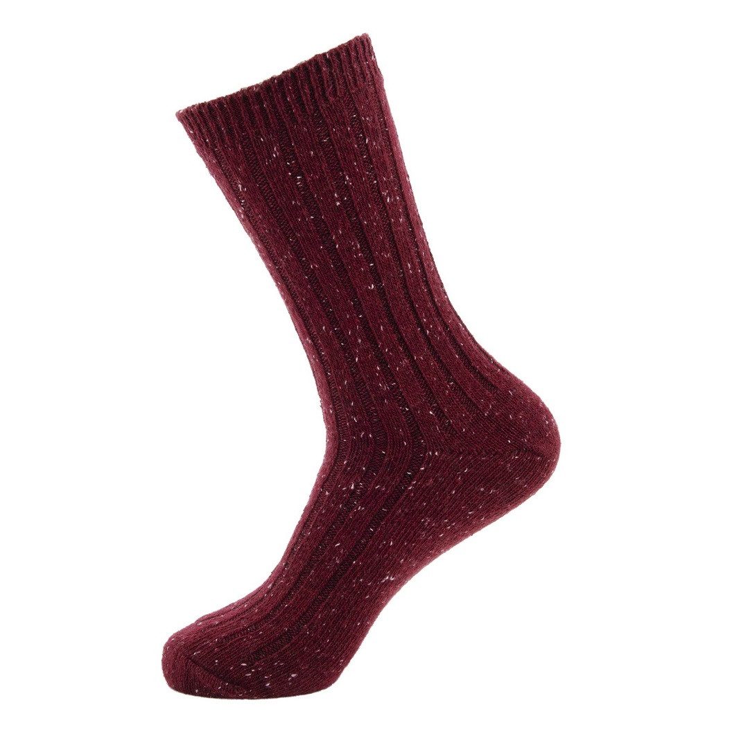Ecco Socken Tagessocke Hygge Ribbed Mid Cut - weinrot - 1 Paar günstig online kaufen