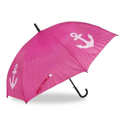 Sonia Originelli Taschenregenschirm Stockschirm "UNI" Regenschirm Schutz Schlicht Einfarbig