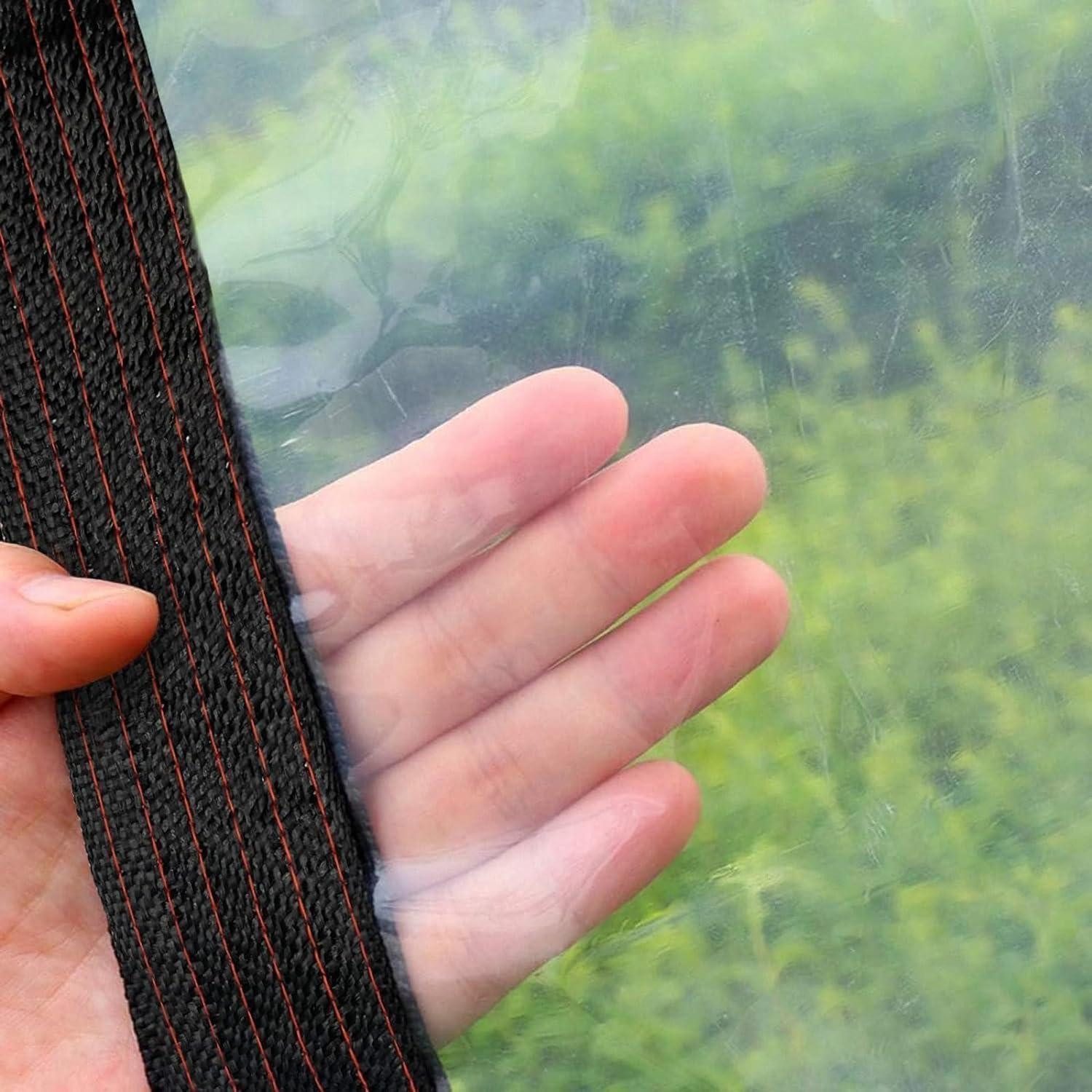 LuxusKollektion Schutzplane Abdeckplane transparent Ösen wasserdicht Gartenplane 2.5x4m – Bild 3 von 5