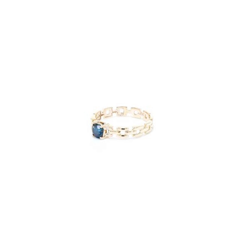 Cavill Diamantring Blauer Diamant 375 Gold Ring, 0,45 Karat (1-tlg)