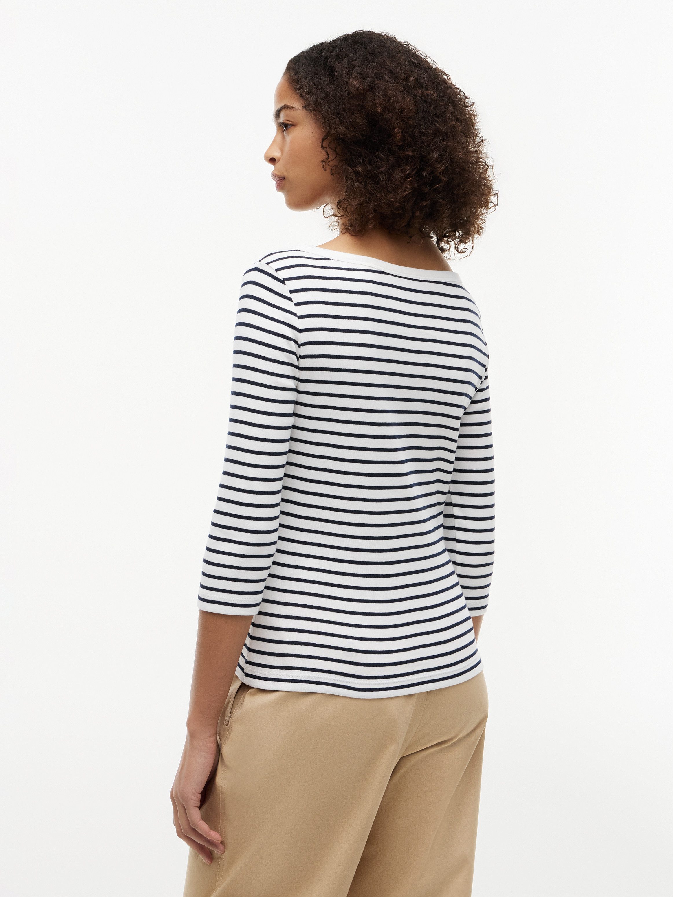 Tommy Hilfiger 3/4-Arm-Shirt CODY BOAT-NK 3/4 SLV TEE Baumwolle