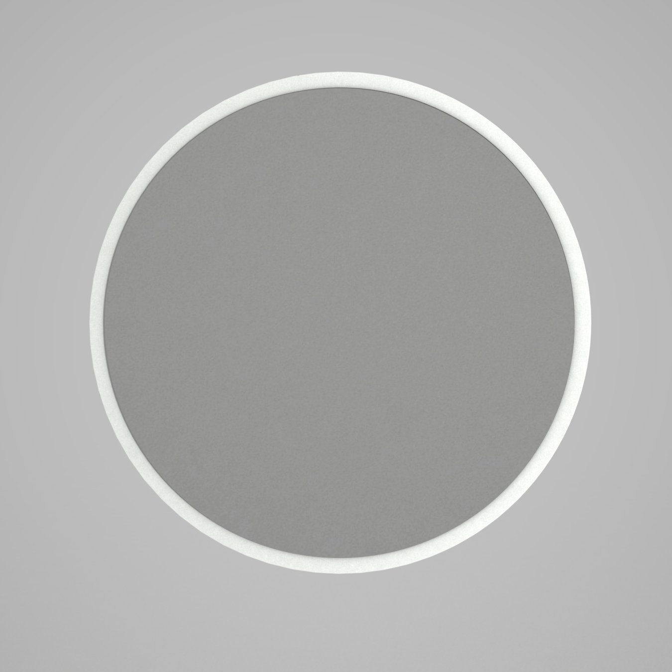 cm, Partikelplatte 100% Decor Weiß, TRH, Skye Melaminbeschichtete 59x59x2 Glob Wandspiegel