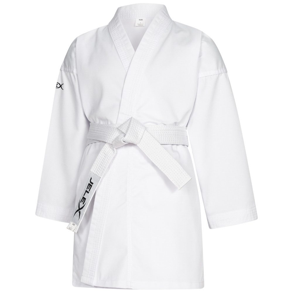 JELEX Karateanzug "Kihaku" Karateanzug mit Gürtel (3-tlg., Set bestehend aus Jacke, Hose und Gürtel), für Erwachsene und Kinder