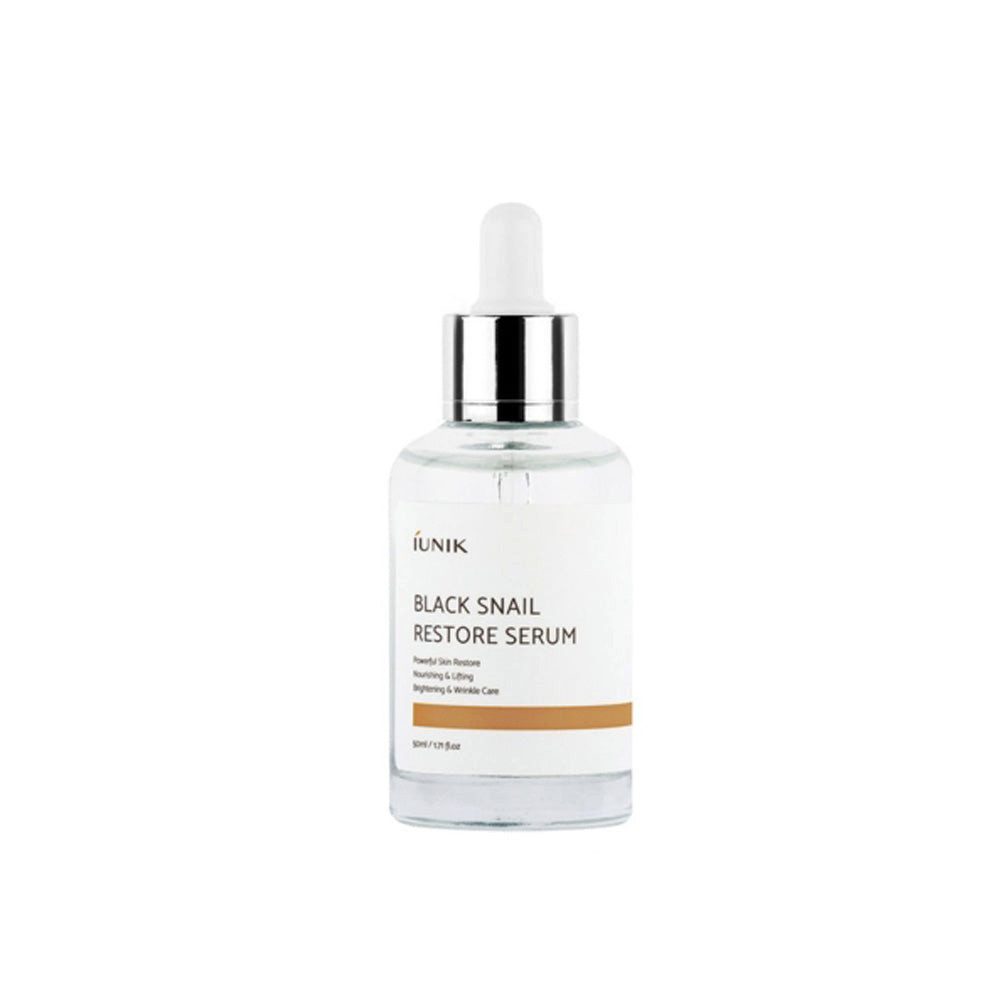 iUnik Gesichtsserum iUNIK, Black Snail Restore Serum – 50 ml, Mit 70 % Schneckensekretfiltrat