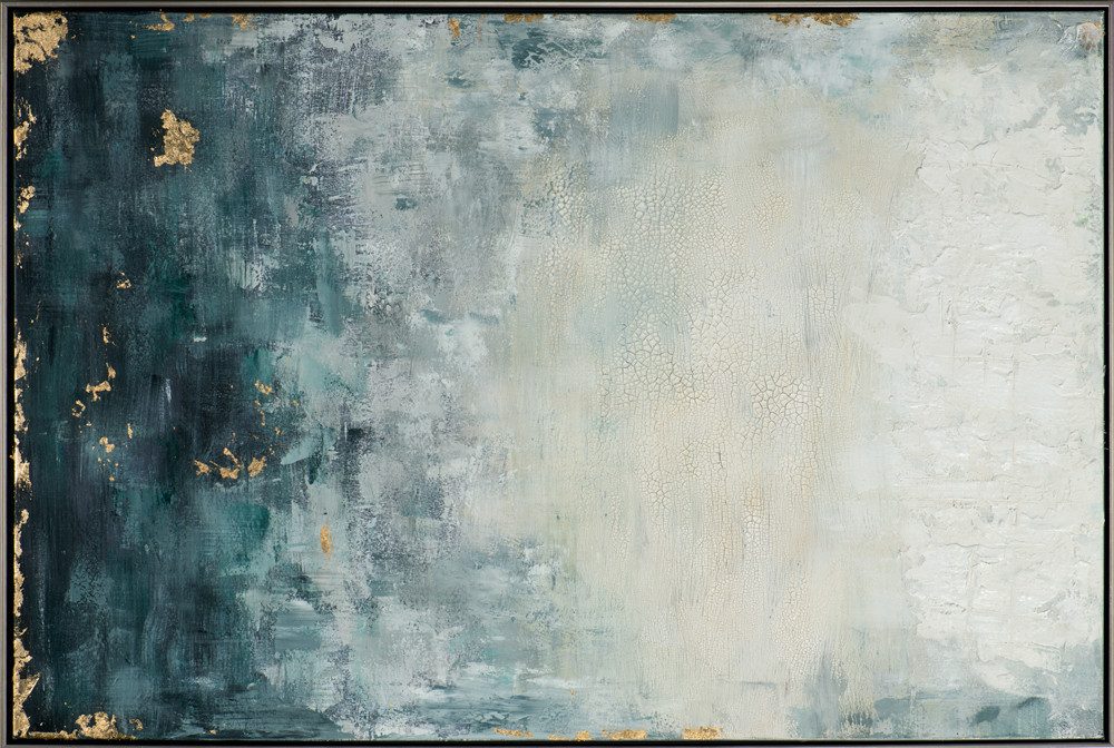 ArtUniverse Gemälde Leinwandbild Abstrakt In Grau 82,5 x 122,5 cm, Abstrakt