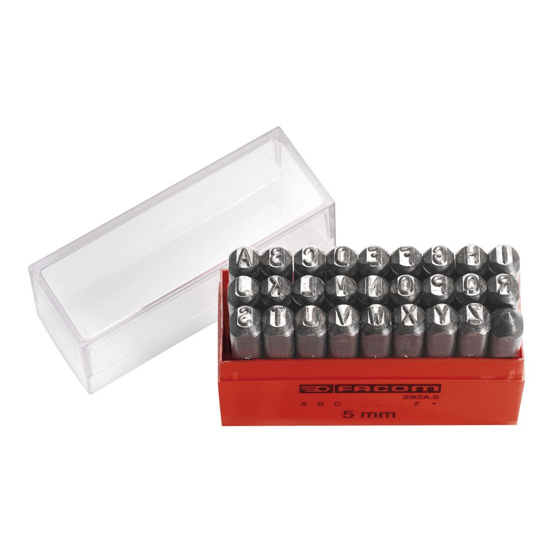 Facom Multischleifer Facom Schlagbuchstaben A - Z, 4 mm, 27-tlg