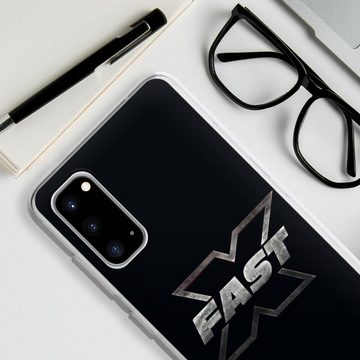 DeinDesign Handyhülle Fast & Furious Logo Offizielles Lizenzprodukt Fast X Logo Metal, Samsung Galaxy S20 Silikon Hülle Bumper Case Handy Schutzhülle