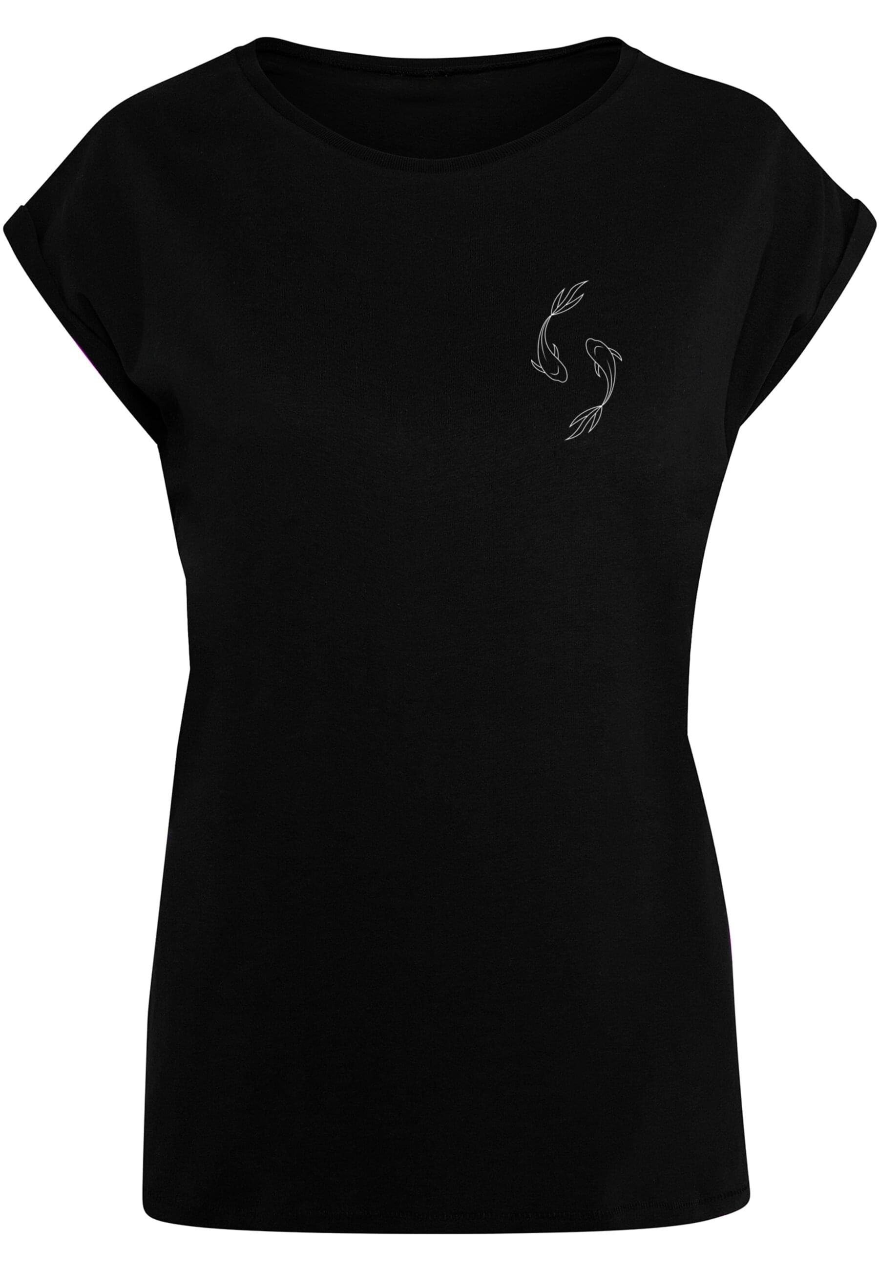 Merchcode T-Shirt Merchcode Damen Ladies Spring - Yin & Jang Fish T-Shirt (1-tlg)