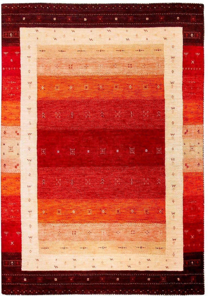 Dekowe Wollteppich Kelly, rechteckig, Höhe: 13 mm, Handgewebt, Kurzflor, Orient-Optik, reine Wolle