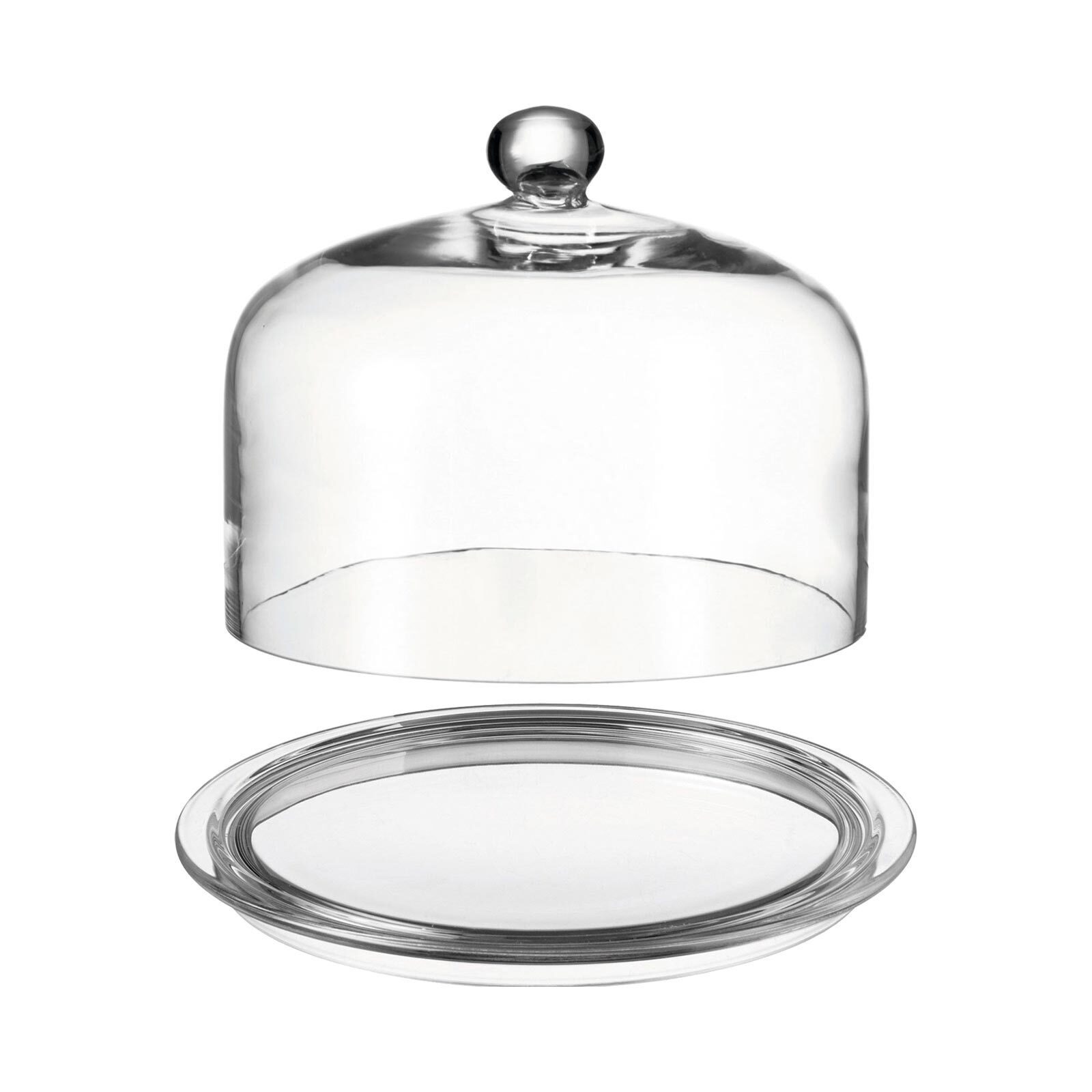 LEONARDO Tortenplatte Torten Servier-Set 29 cm 2er Set, Glas, (1x Tortenplatte, 1x Tortenhaube, 2-tlg)