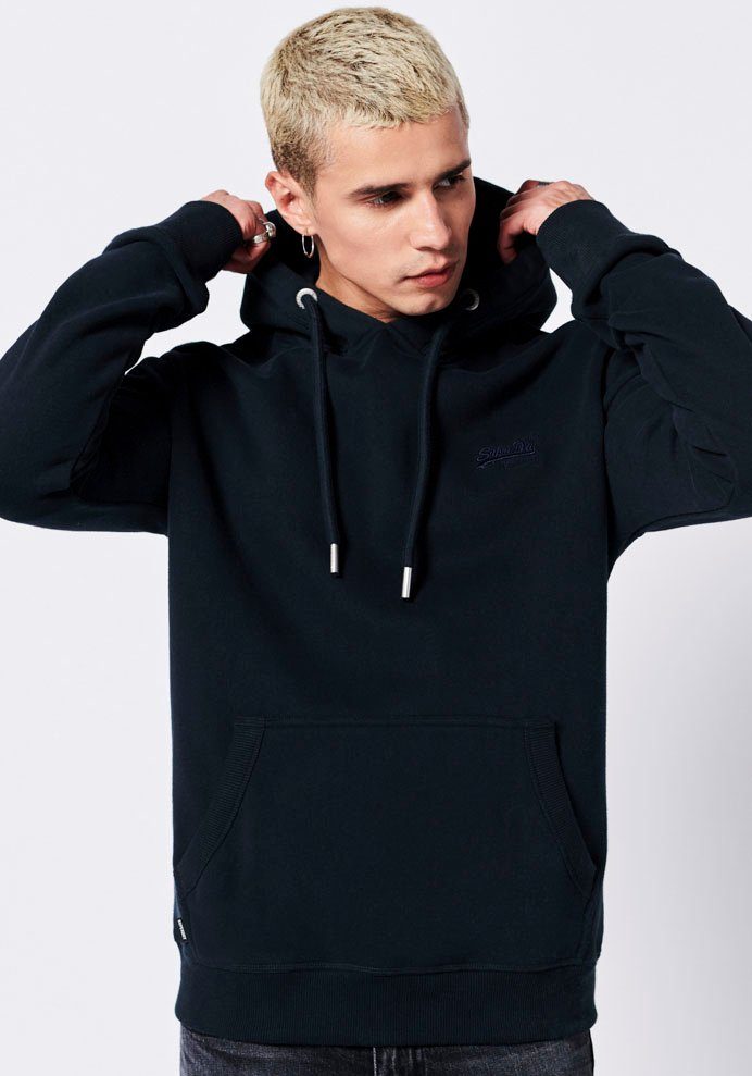 Superdry Kapuzensweatshirt LOGO EMB HOOD eclipse navy