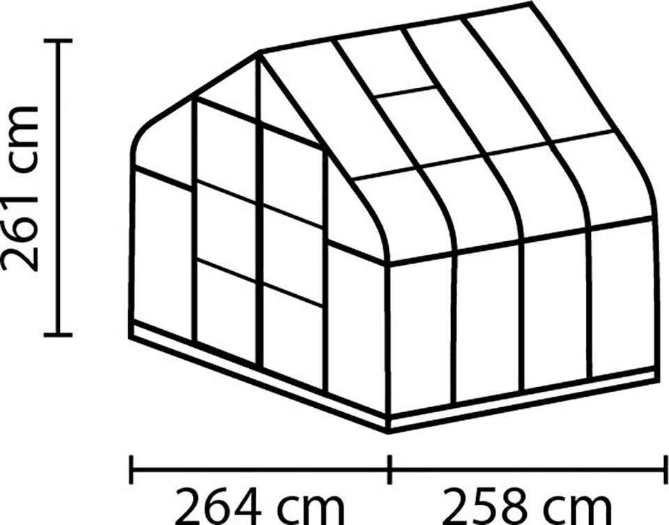 Vitavia Gewächshaus Dione 6700 smaragd,...