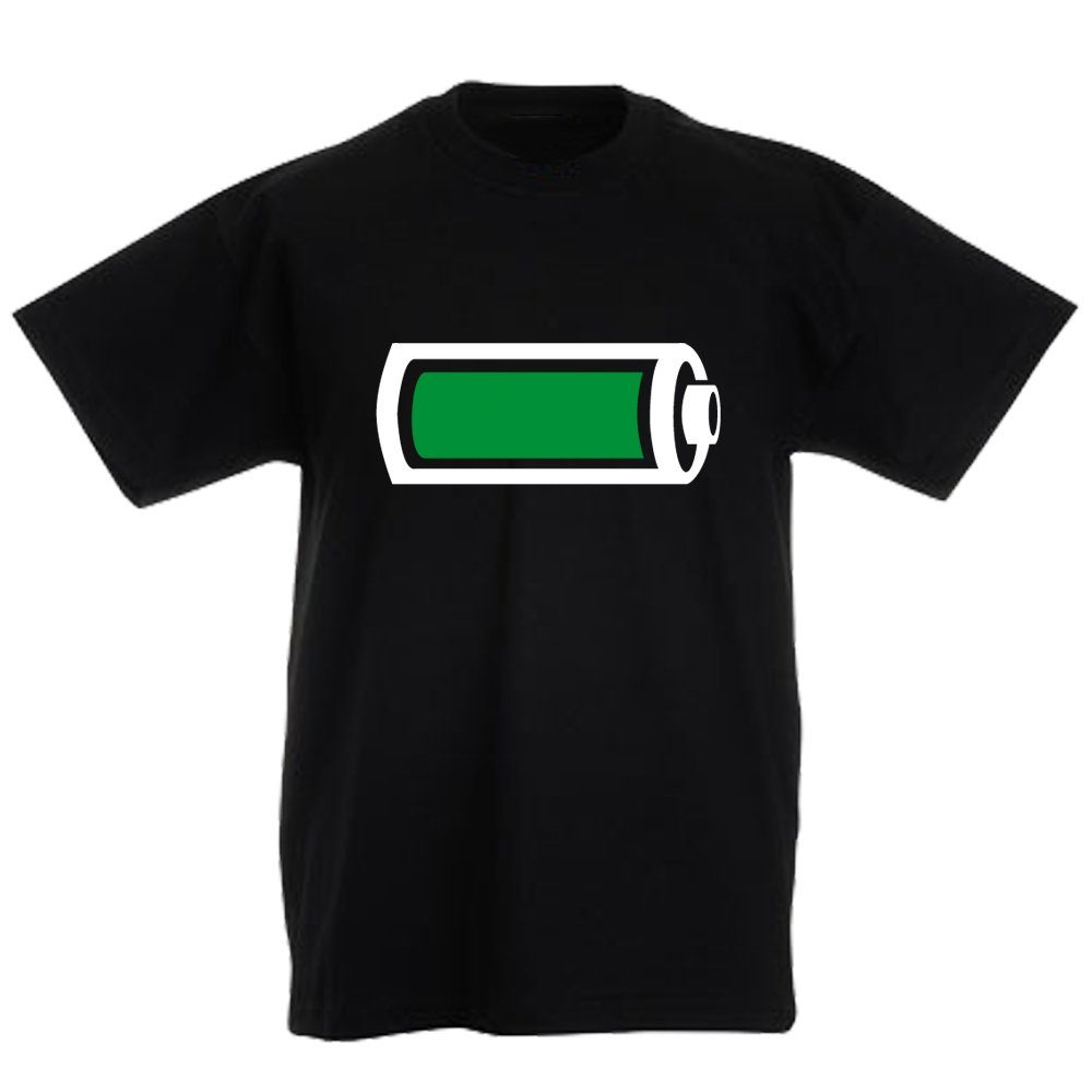 G-graphics T-Shirt Batterie leer & Batterie voll (Familienset, Einzelteile zum selbst zusammenstellen) Kinder- & Erwachsenen-T-Shirt-Set mit Frontprint