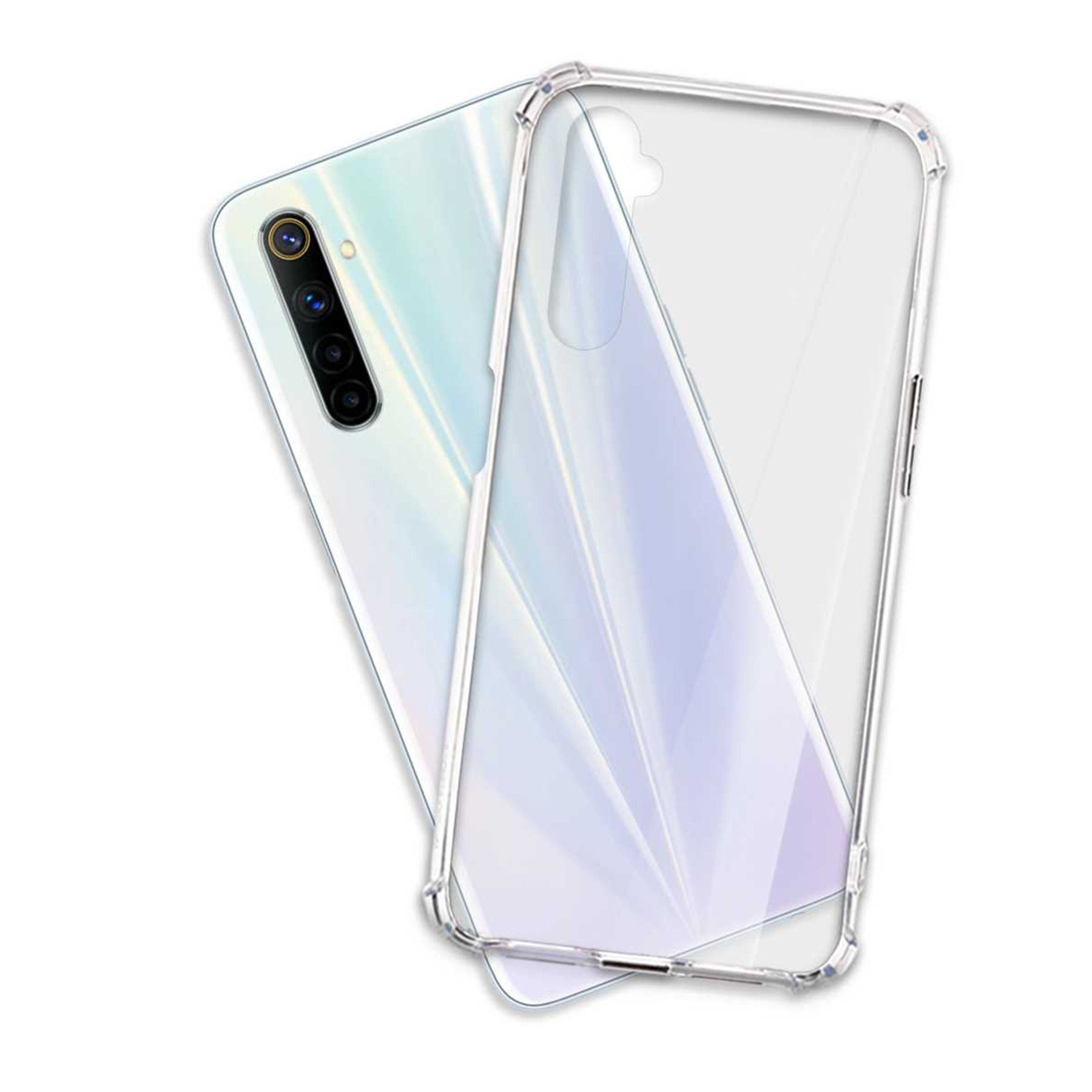 mtb more energy Smartphone-Hülle Clear Armor Case für Realme 6 / 6S, Transparente TPU Schutzhülle Case Backcover mit Anti-Shock Verstärkung