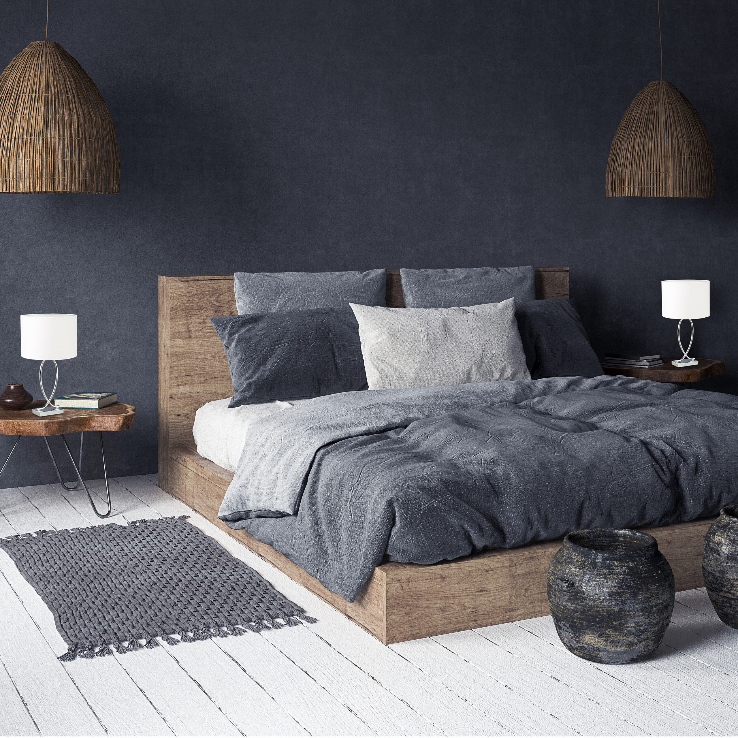 relaxdays Nachttischlampe Tischlampe geschwungener Fuß 2er günstig online kaufen