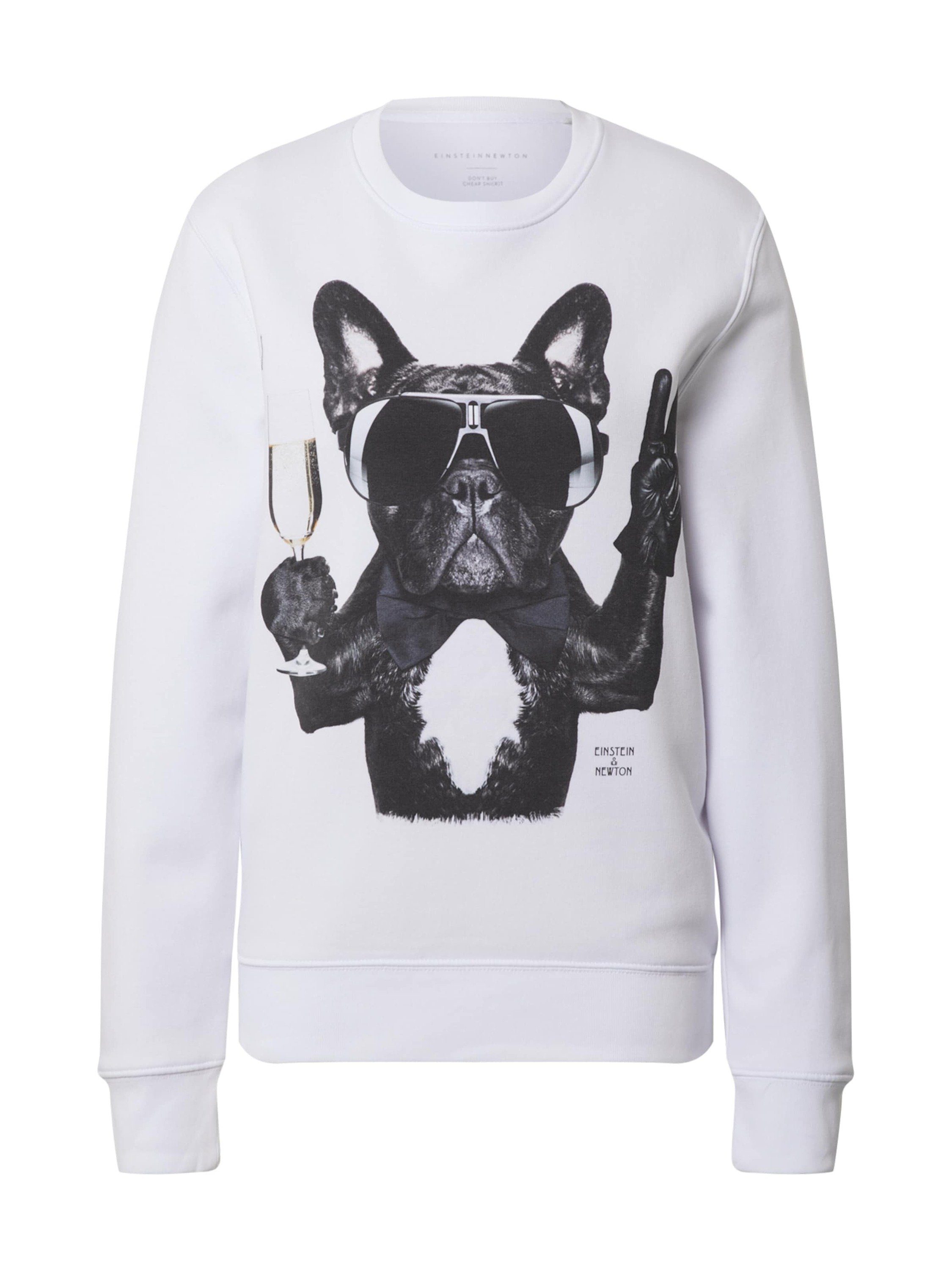 Damen Pullover EINSTEIN & NEWTON Sweatshirt Champagne Dog (1-tlg)