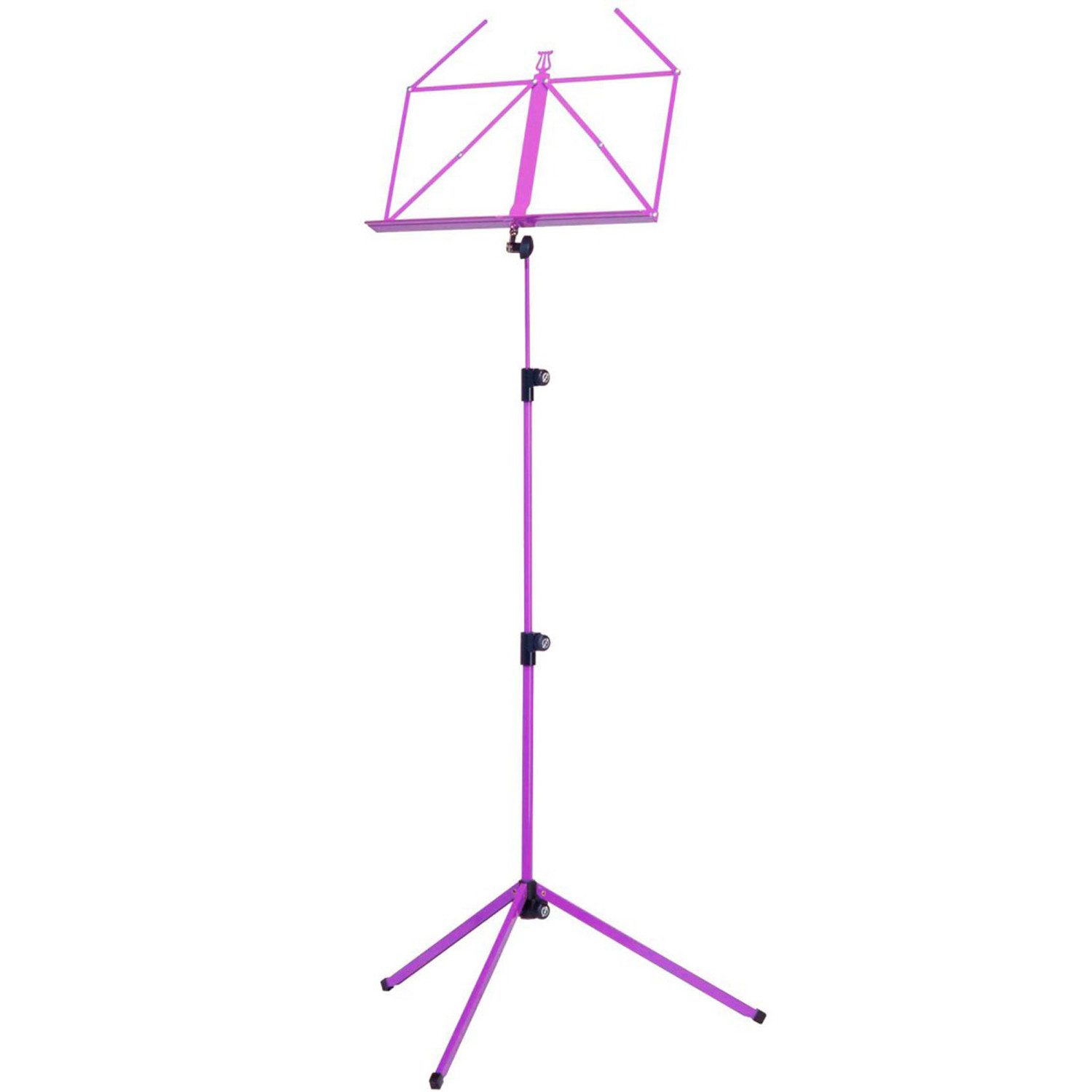 König & Meyer Notenpult K-M Notenständer 100-1 Flieder mit Notenklammer, (1-tlg., Notenständer), Vorteils-Set mit Notenklammer