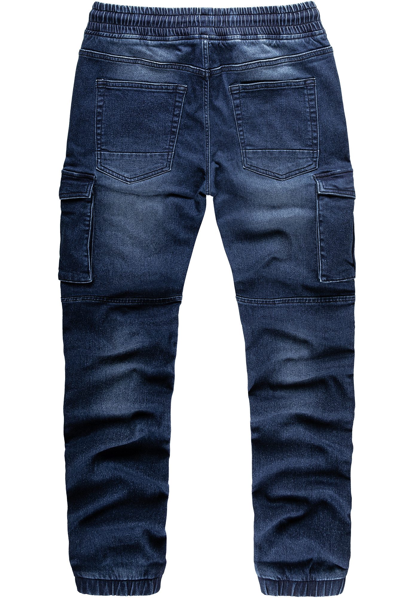 REPUBLIX Cargohose CILIAN Herren Sweathose in Stretch Denim Jeans günstig online kaufen